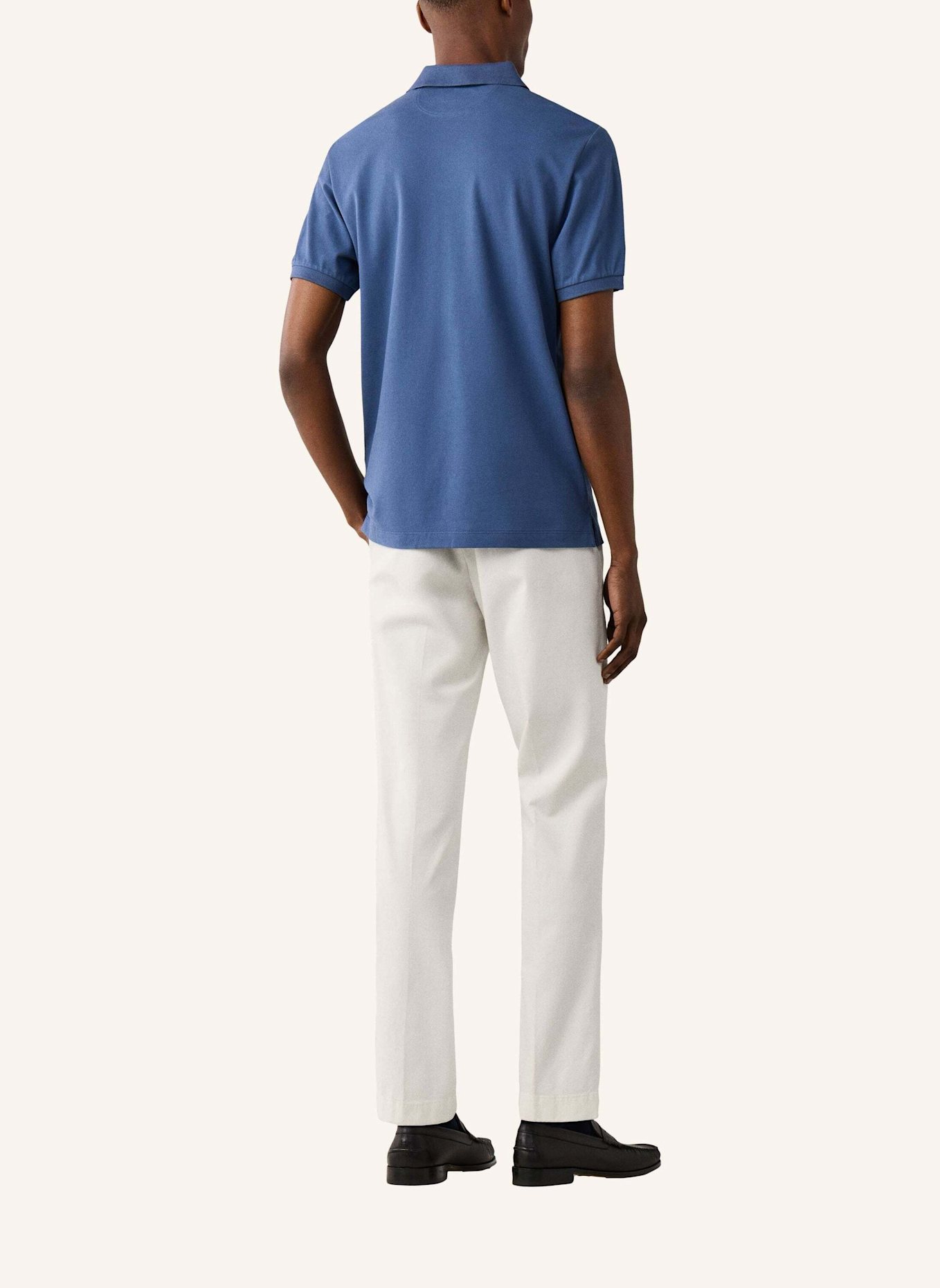 HACKETT LONDON Poloshirt SLIM FIT LOGO: BLAU