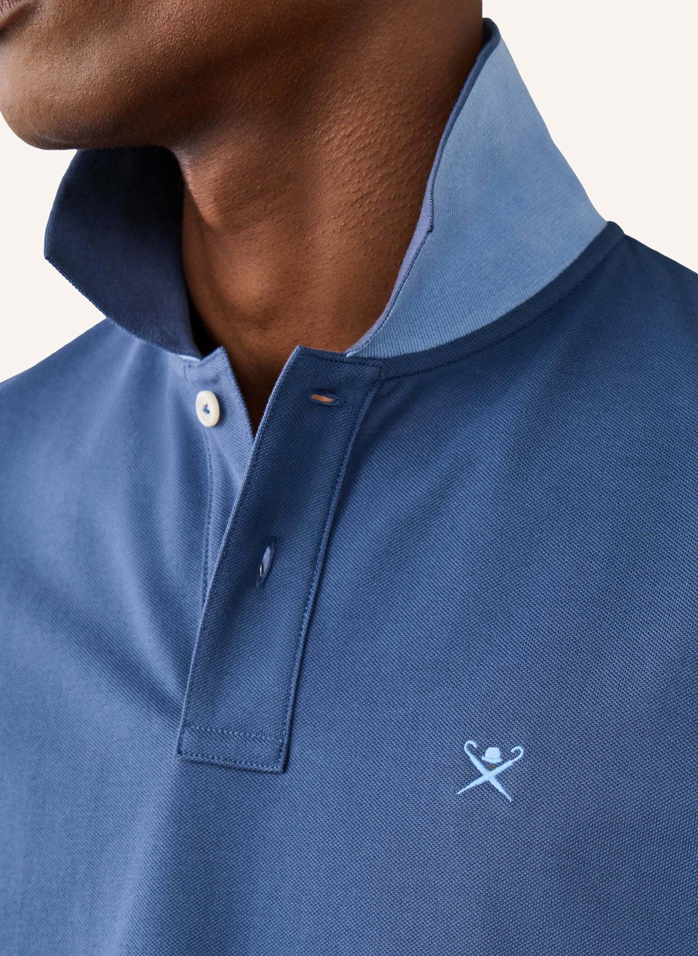 HACKETT LONDON Poloshirt SLIM FIT LOGO: BLAU