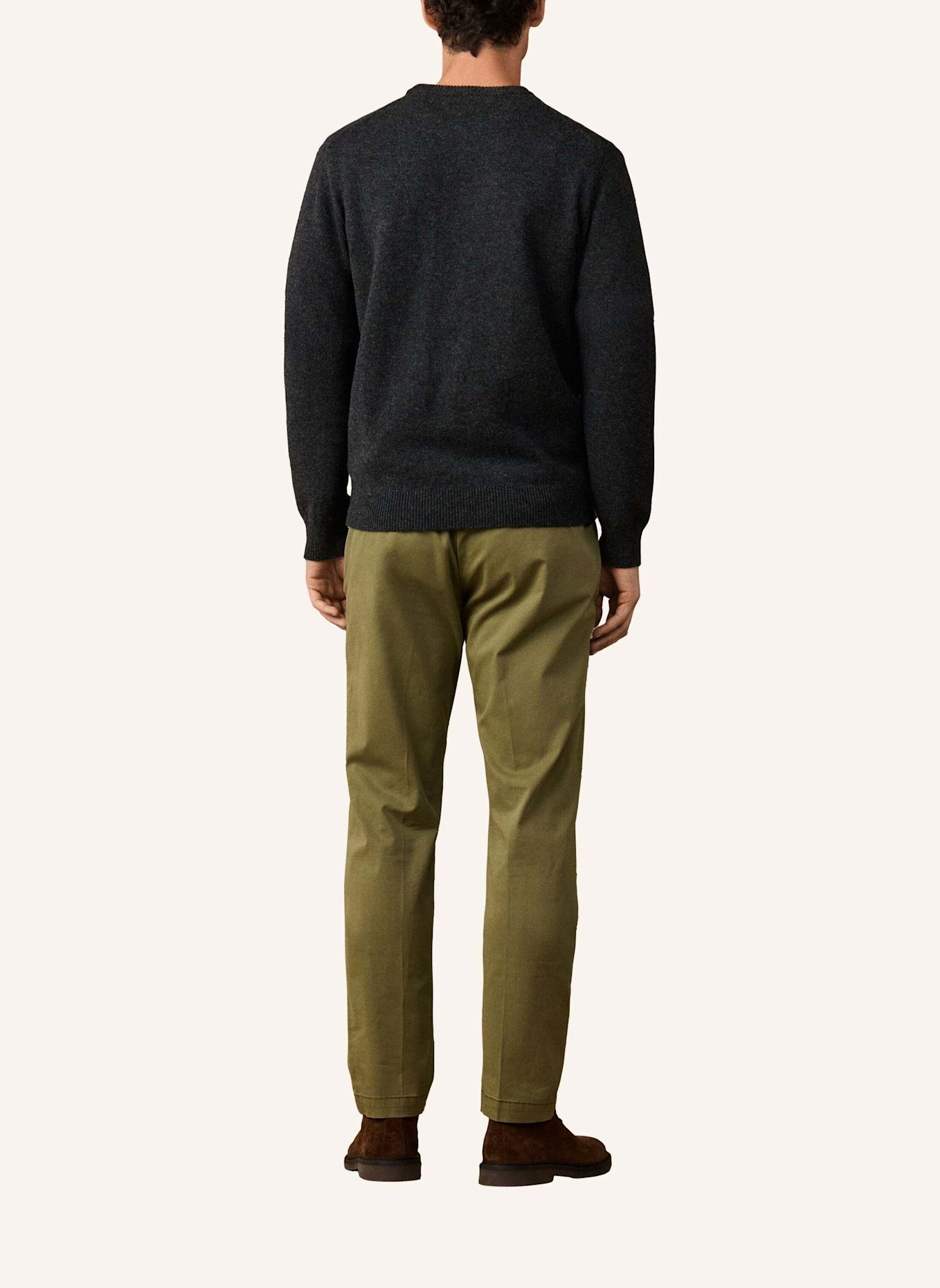 HACKETT LONDON Pullover HERITAGE HARRY CREW: DUNKELGRAU