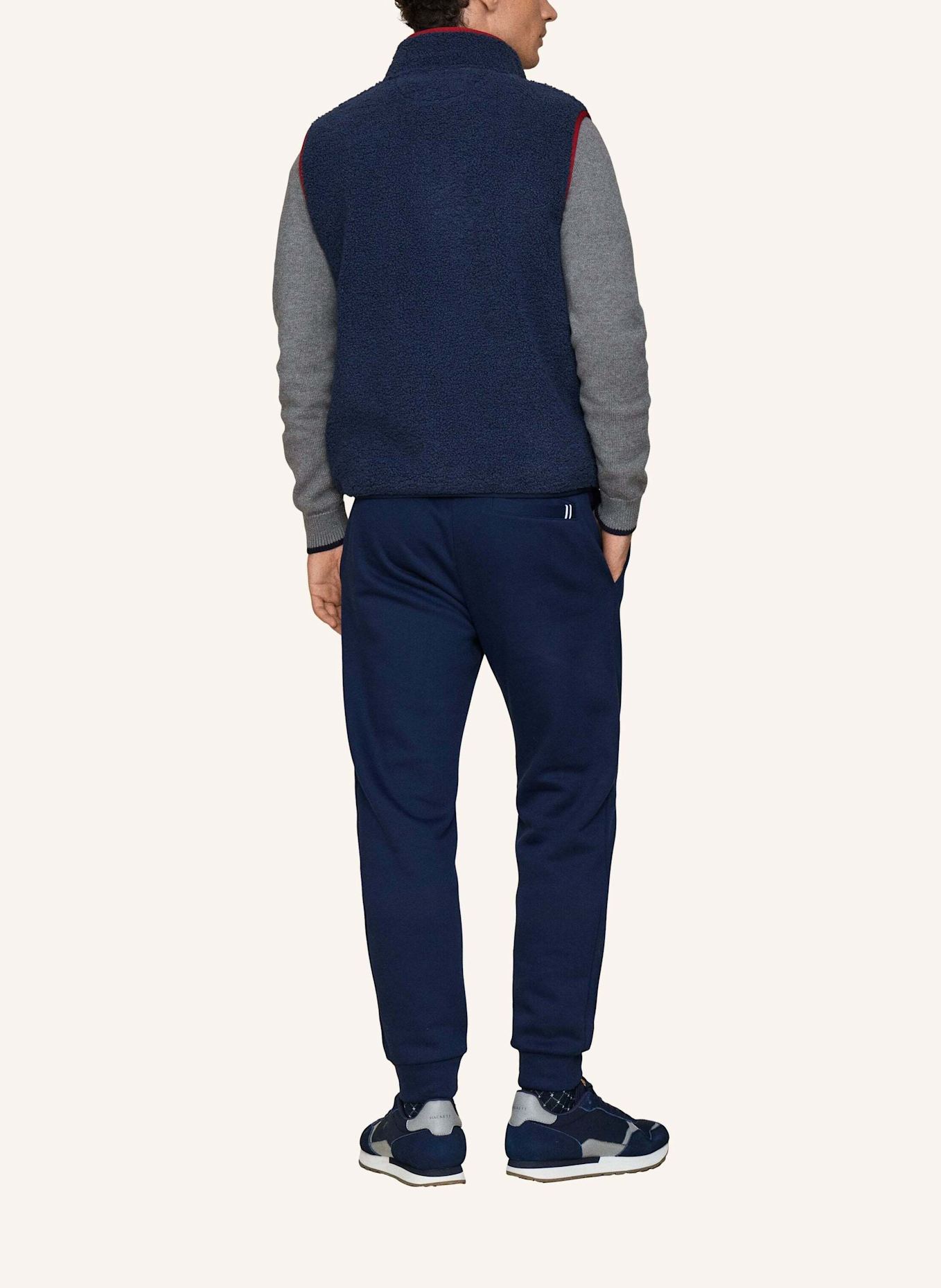 HACKETT LONDON Sweatshirt HERITAGE LRC GILET FZ: BLAU