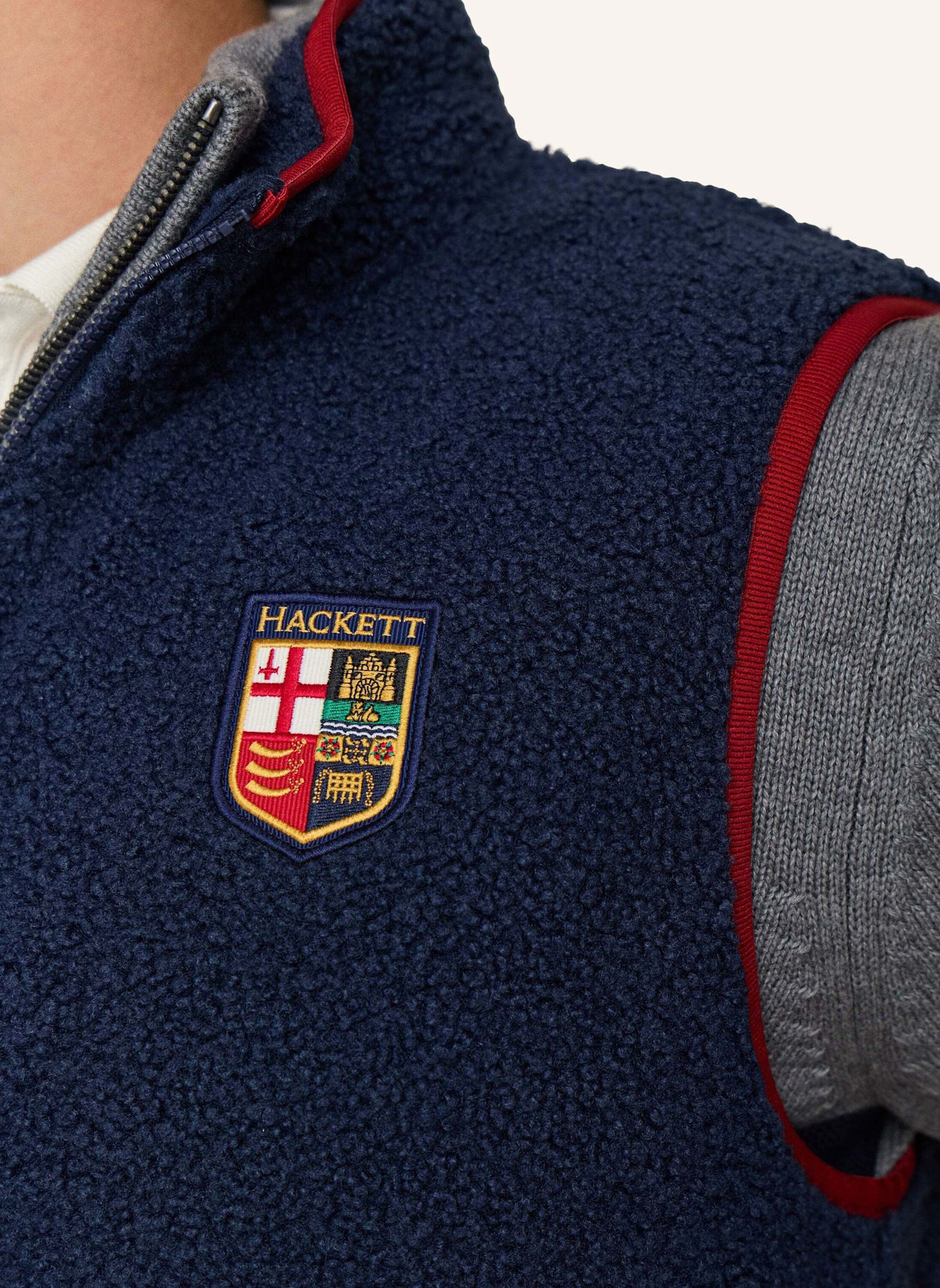 HACKETT LONDON Sweatshirt HERITAGE LRC GILET FZ: BLAU