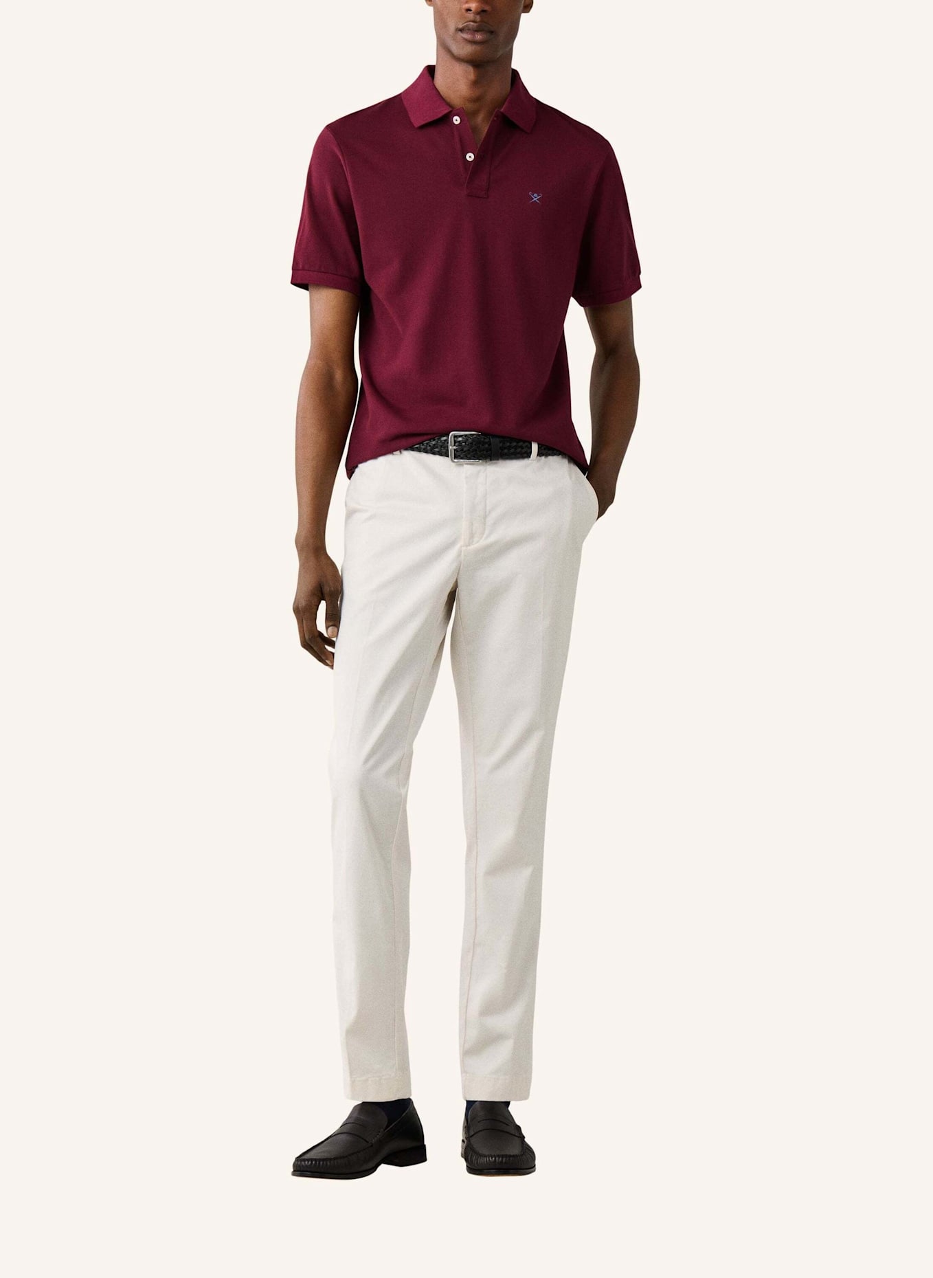 HACKETT LONDON Poloshirt SLIM FIT LOGO: ROT