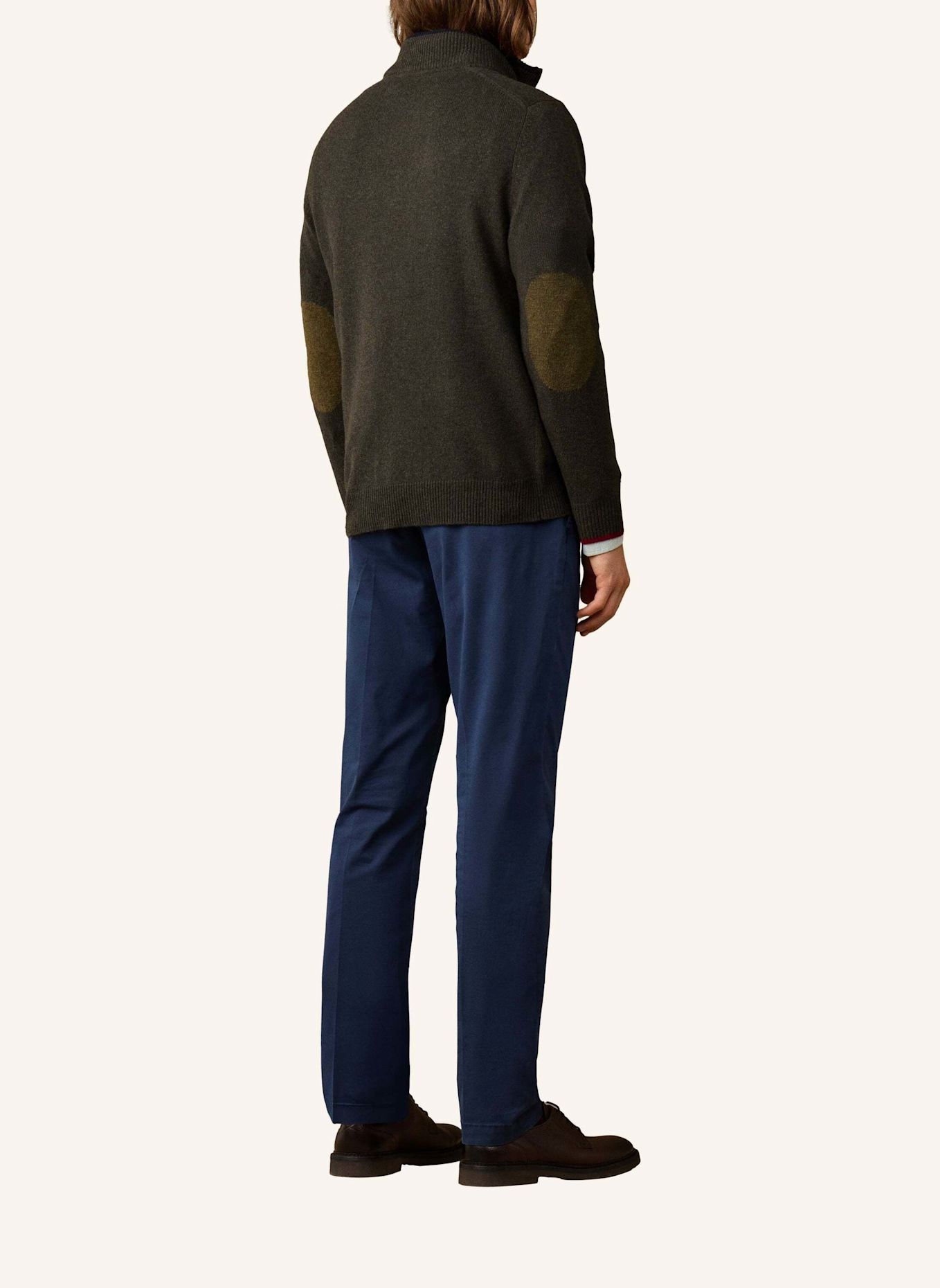 HACKETT LONDON Pullover HERITAGE KNIT HZIP: GRÜN