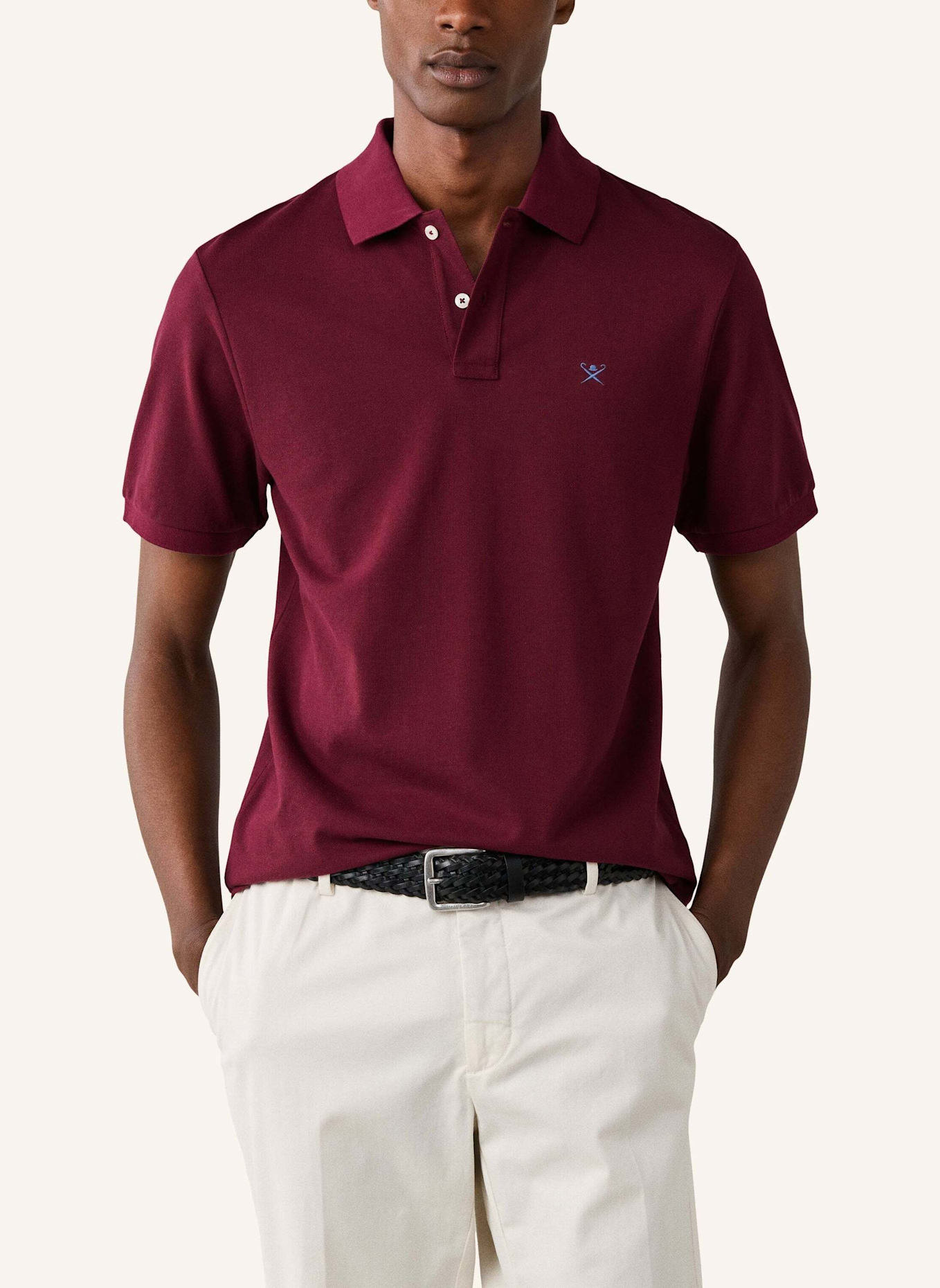HACKETT LONDON Poloshirt SLIM FIT LOGO: ROT