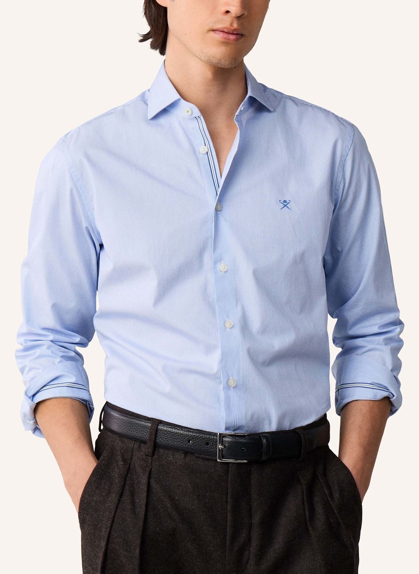 HACKETT LONDON Freizeithemd BENGAL ENG STRIPE: BLAU