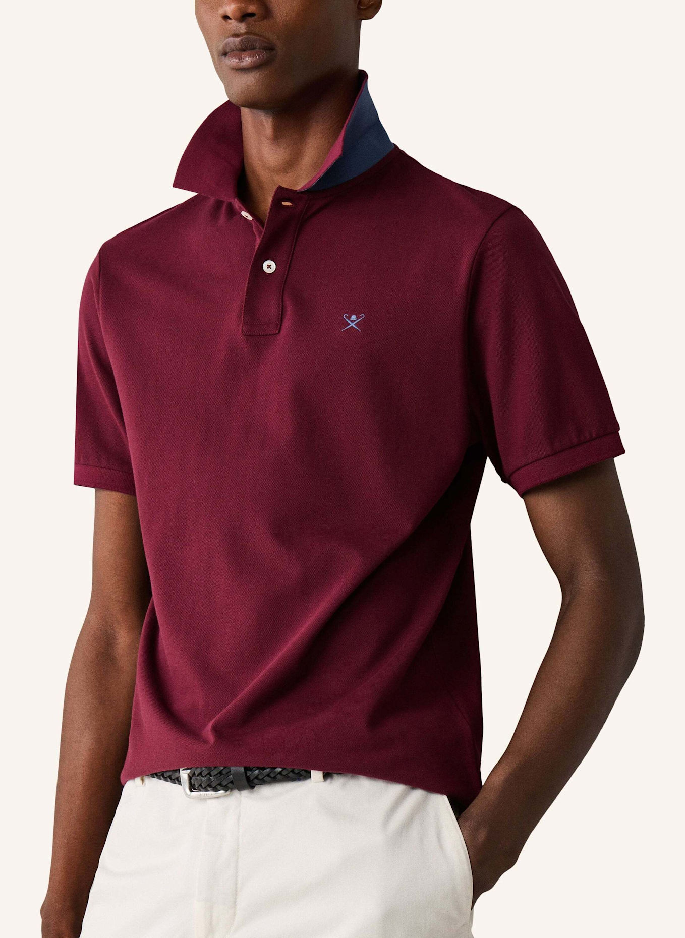 HACKETT LONDON Poloshirt SLIM FIT LOGO: ROT