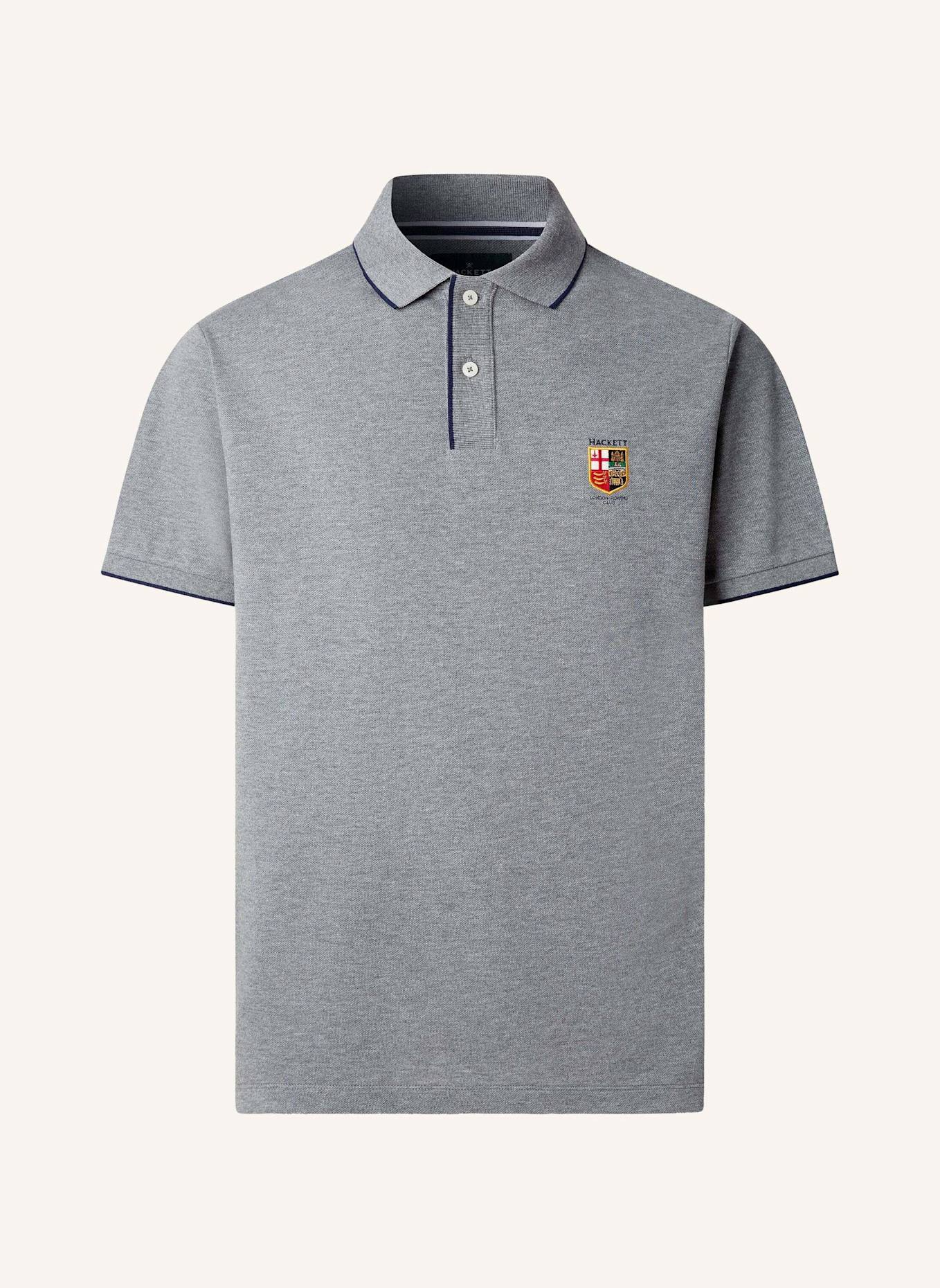 HACKETT LONDON Poloshirt HERITAGE LRC SMALL LGO: HELLGRAU