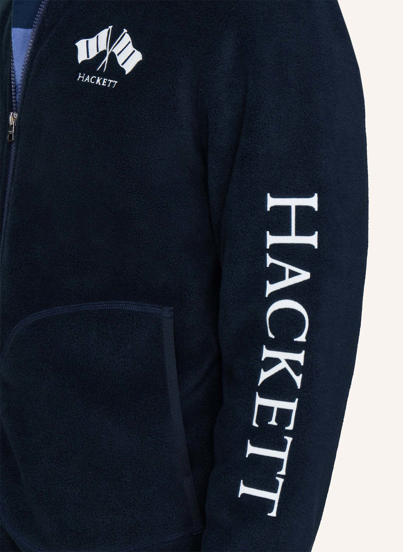 HACKETT LONDON Sweatshirt HERITAGE LRC POLAR FLC: BLAU