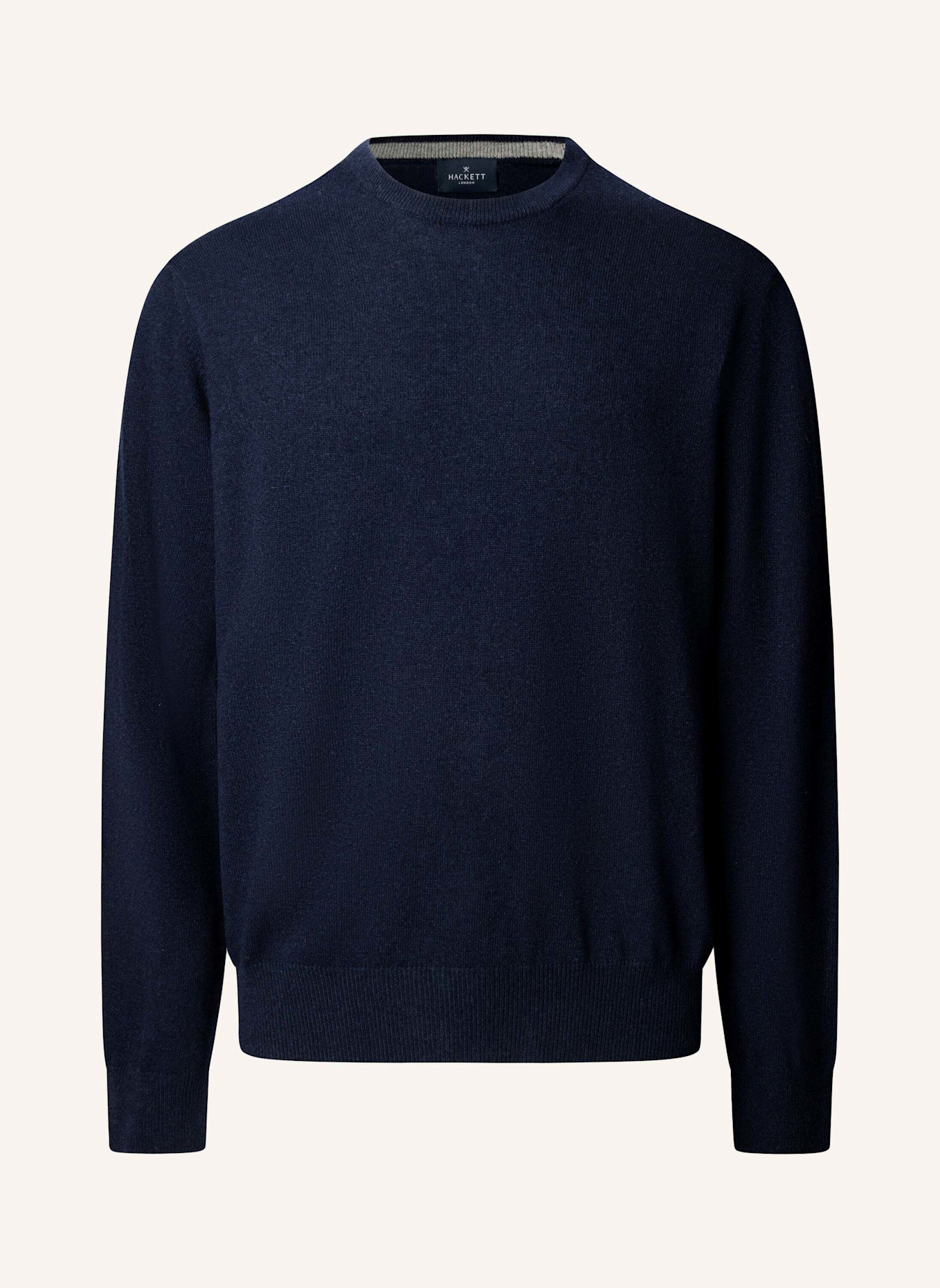 HACKETT LONDON Pullover MERINO CASH MIX CREW: BLAU