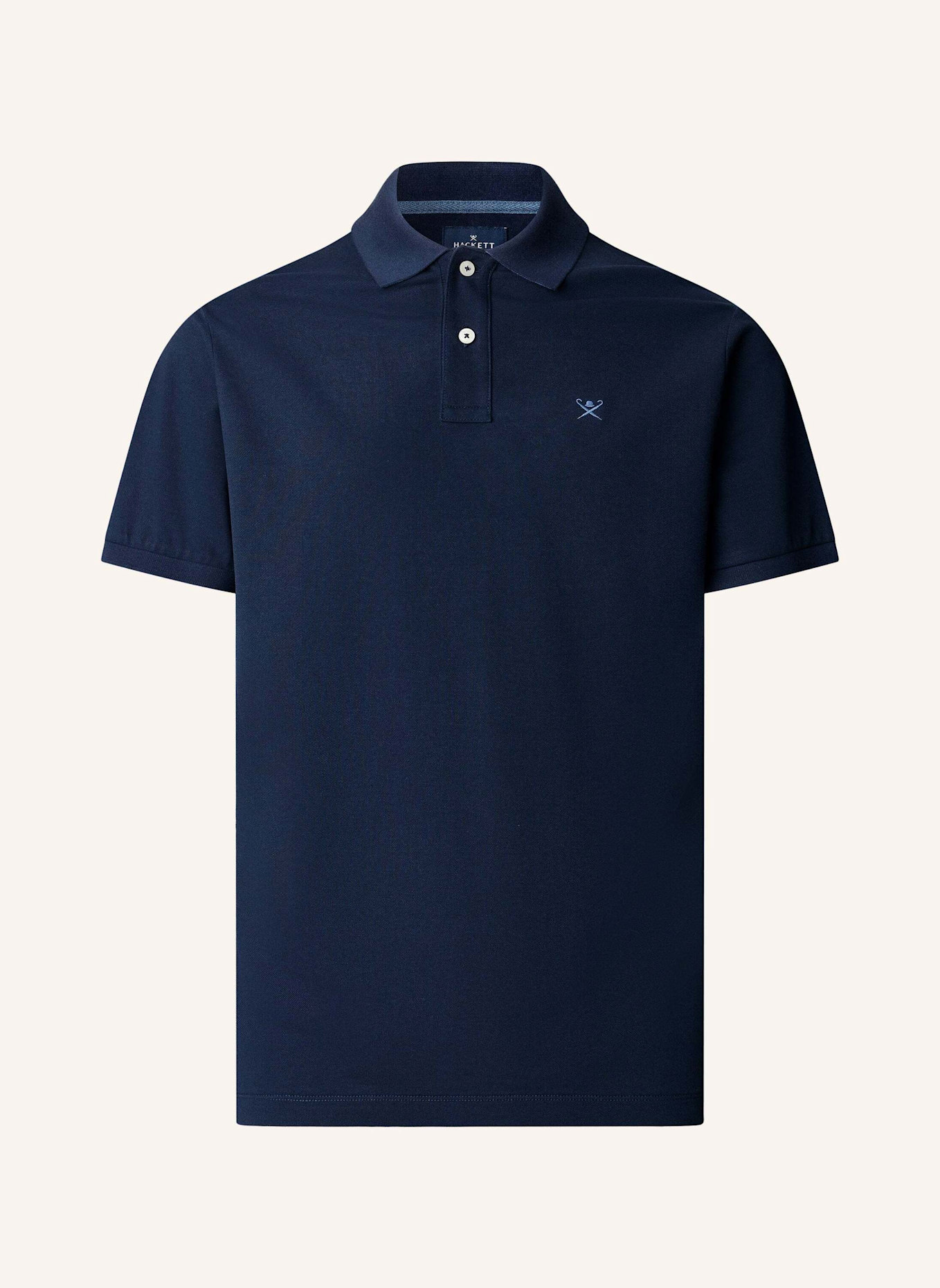 HACKETT LONDON Poloshirt SLIM FIT LOGO: DUNKELBLAU