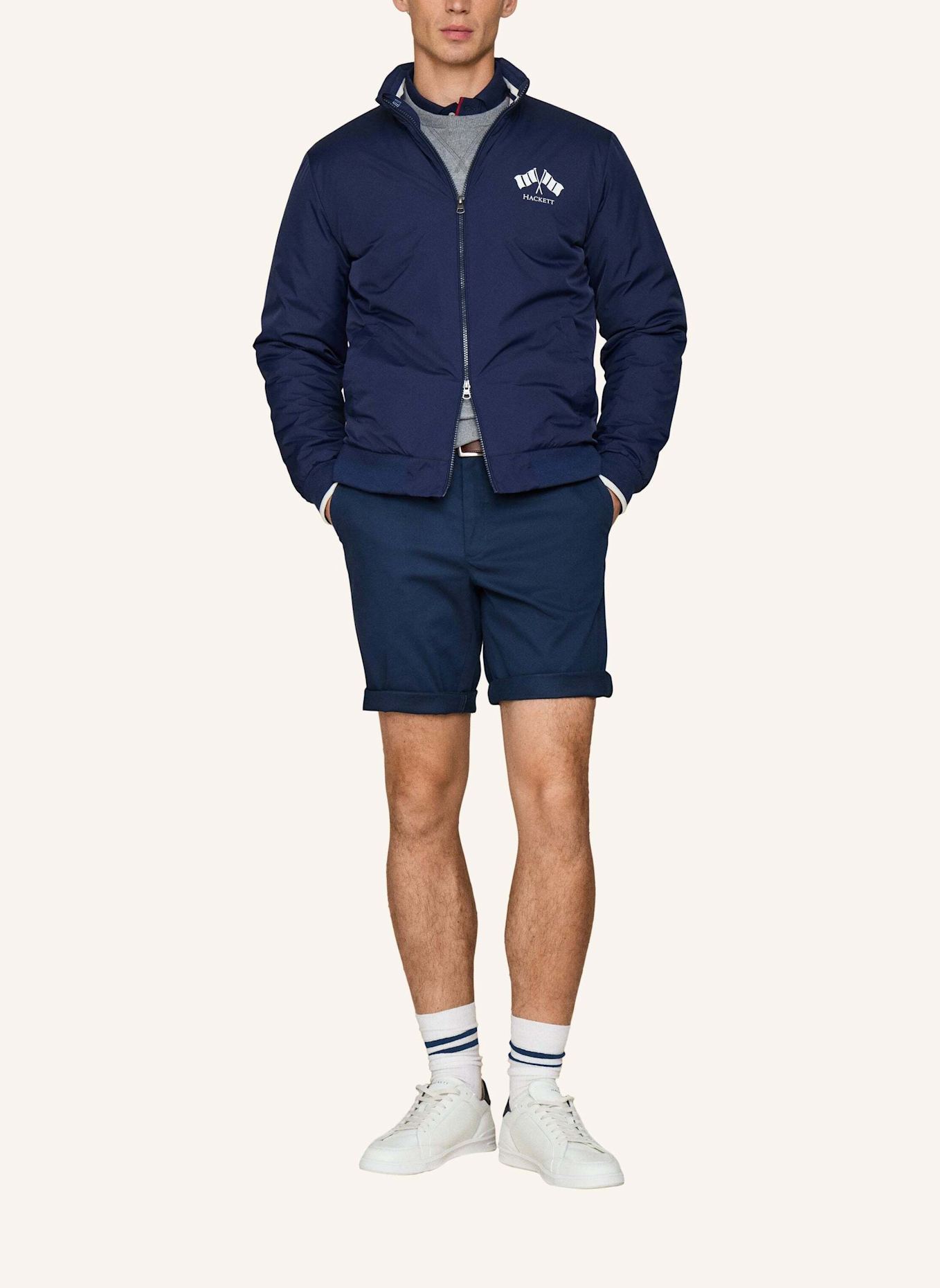 HACKETT LONDON Regenjacke H LRC WINDBREAKER: BLAU