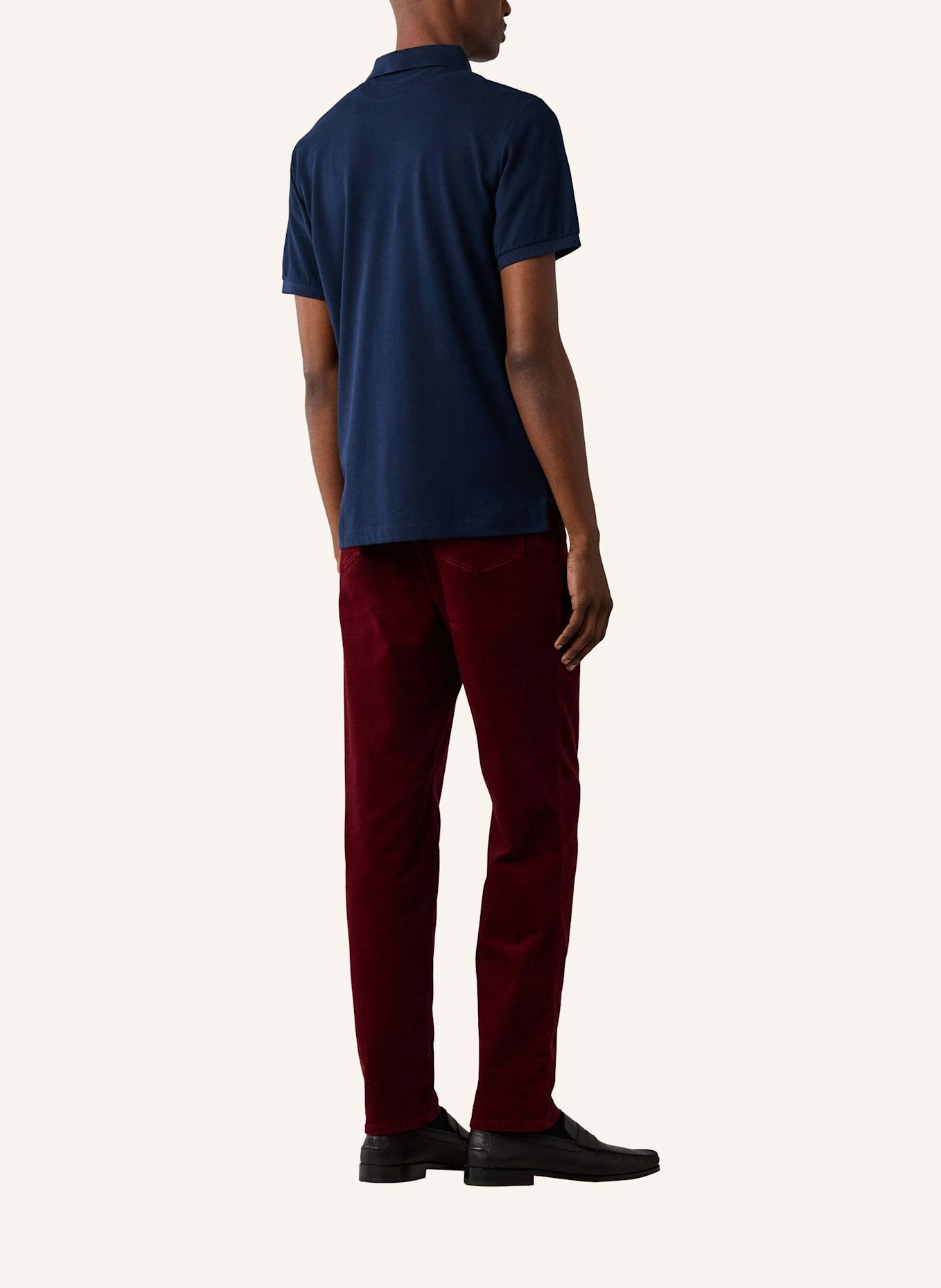 HACKETT LONDON Poloshirt SLIM FIT LOGO: DUNKELBLAU