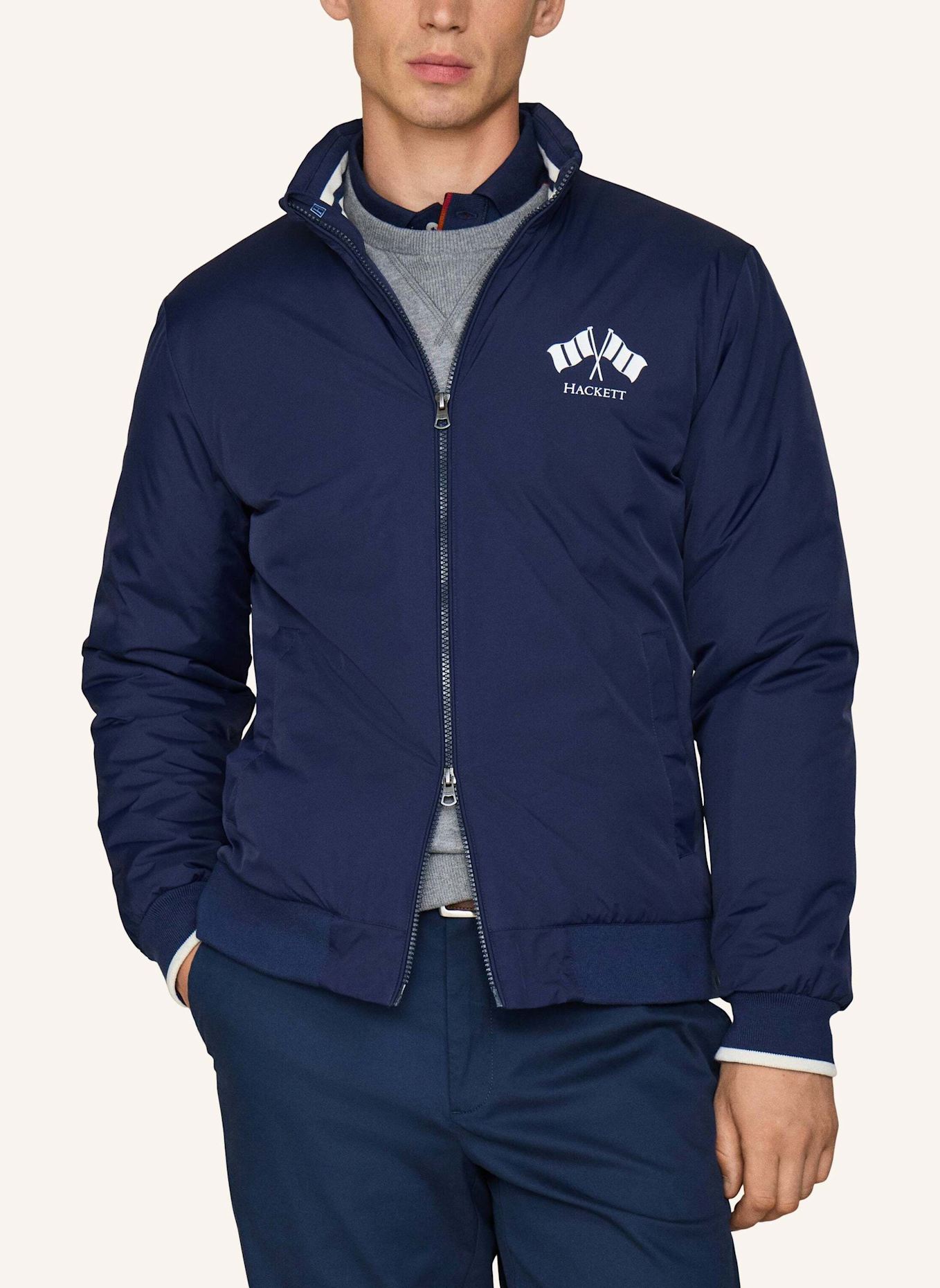 HACKETT LONDON Regenjacke H LRC WINDBREAKER: BLAU