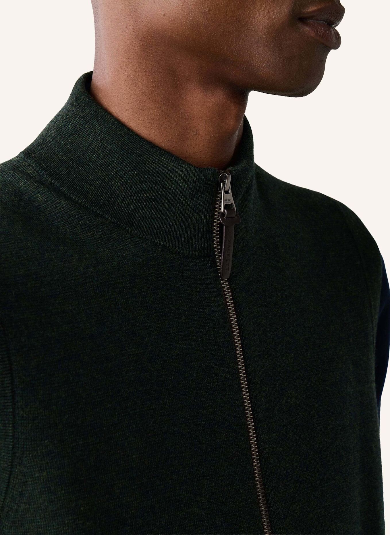 HACKETT LONDON Pullover MILANO KNIT GILET: GRÜN