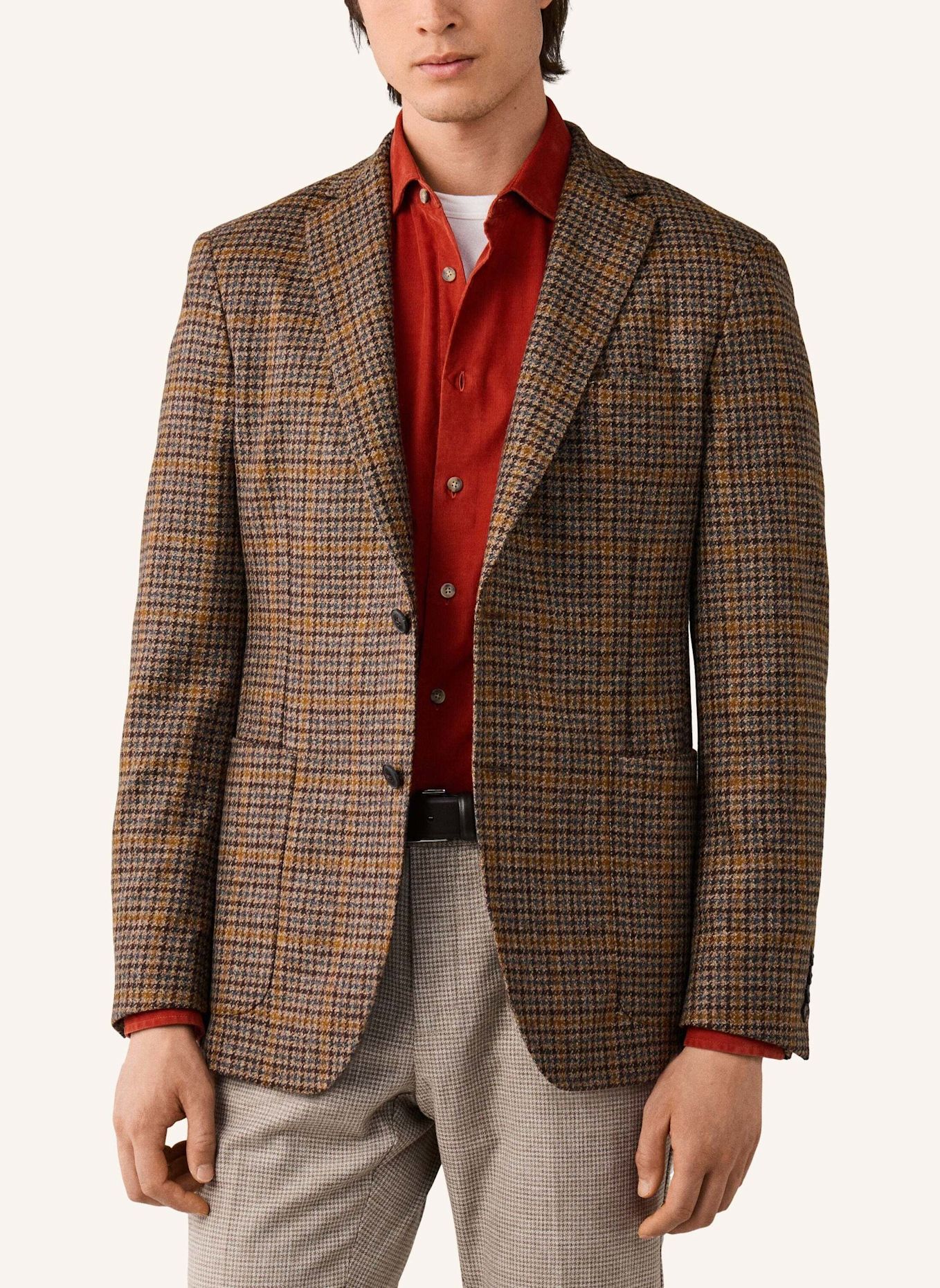 HACKETT LONDON Sakko WL CASH GUNCLUB: BEIGE