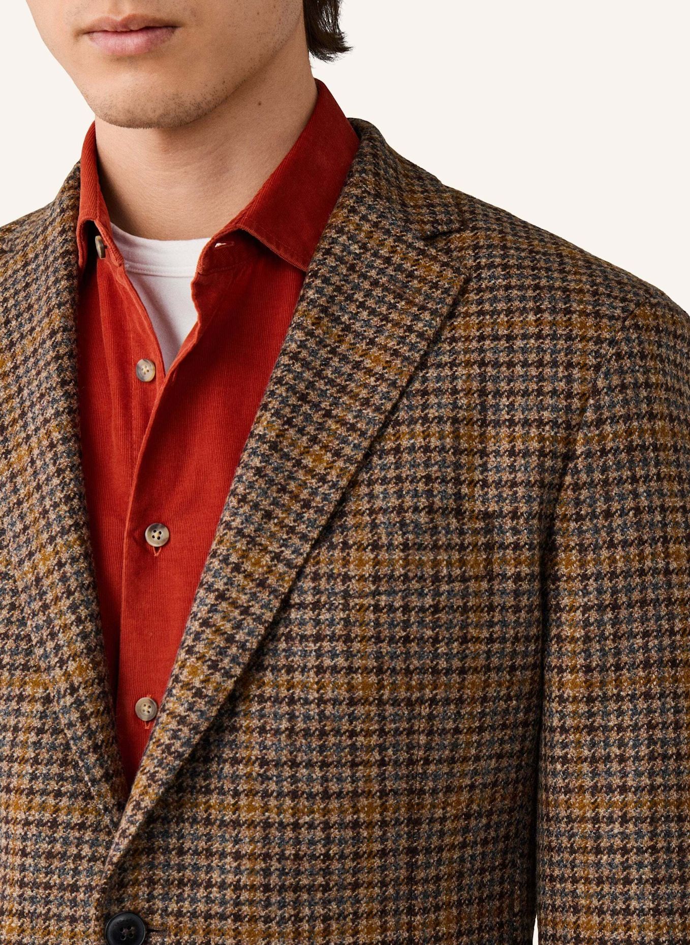 HACKETT LONDON Sakko WL CASH GUNCLUB: BEIGE