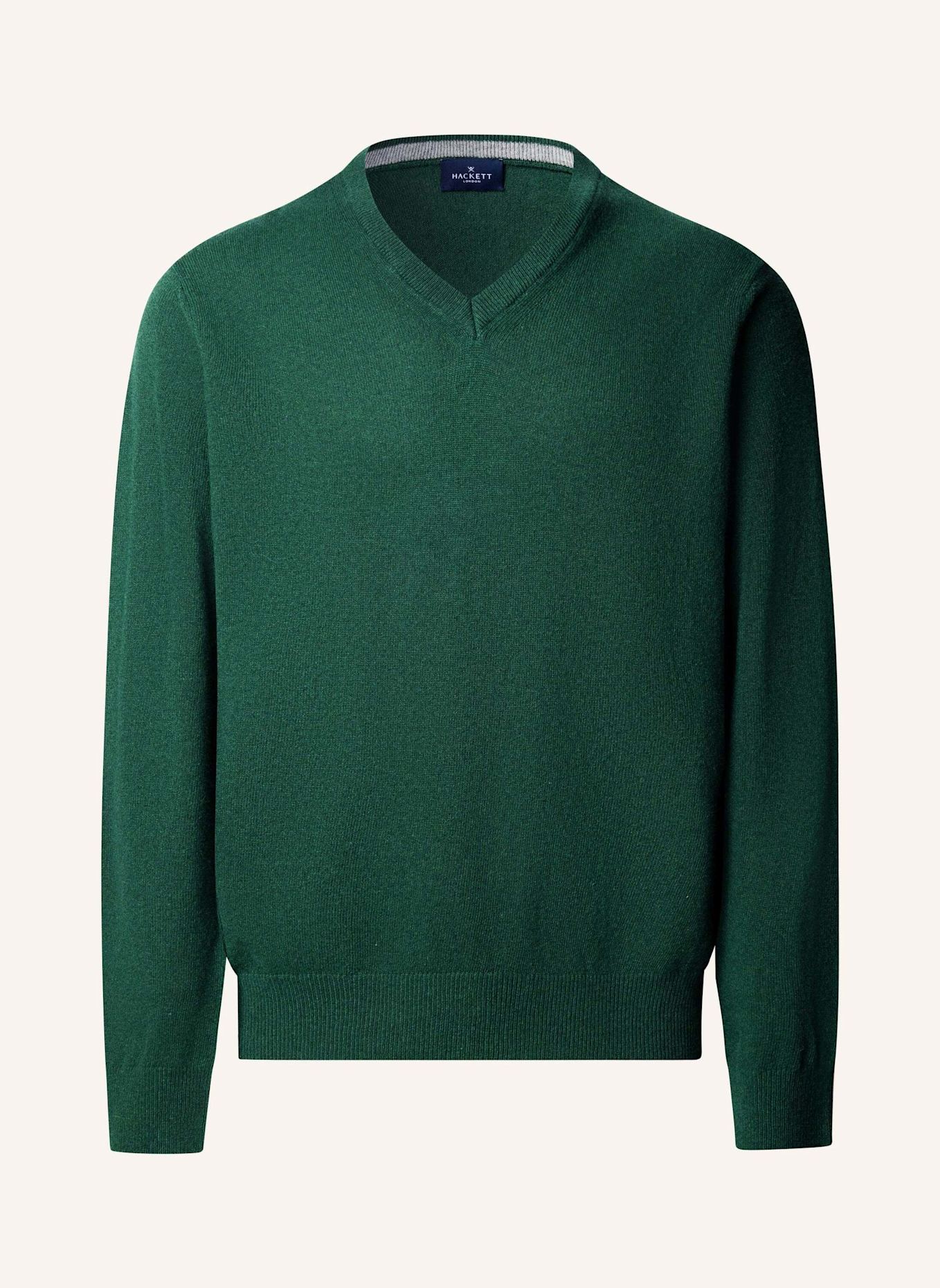 HACKETT LONDON Pullover MERINO CASH MIX V: GRÜN