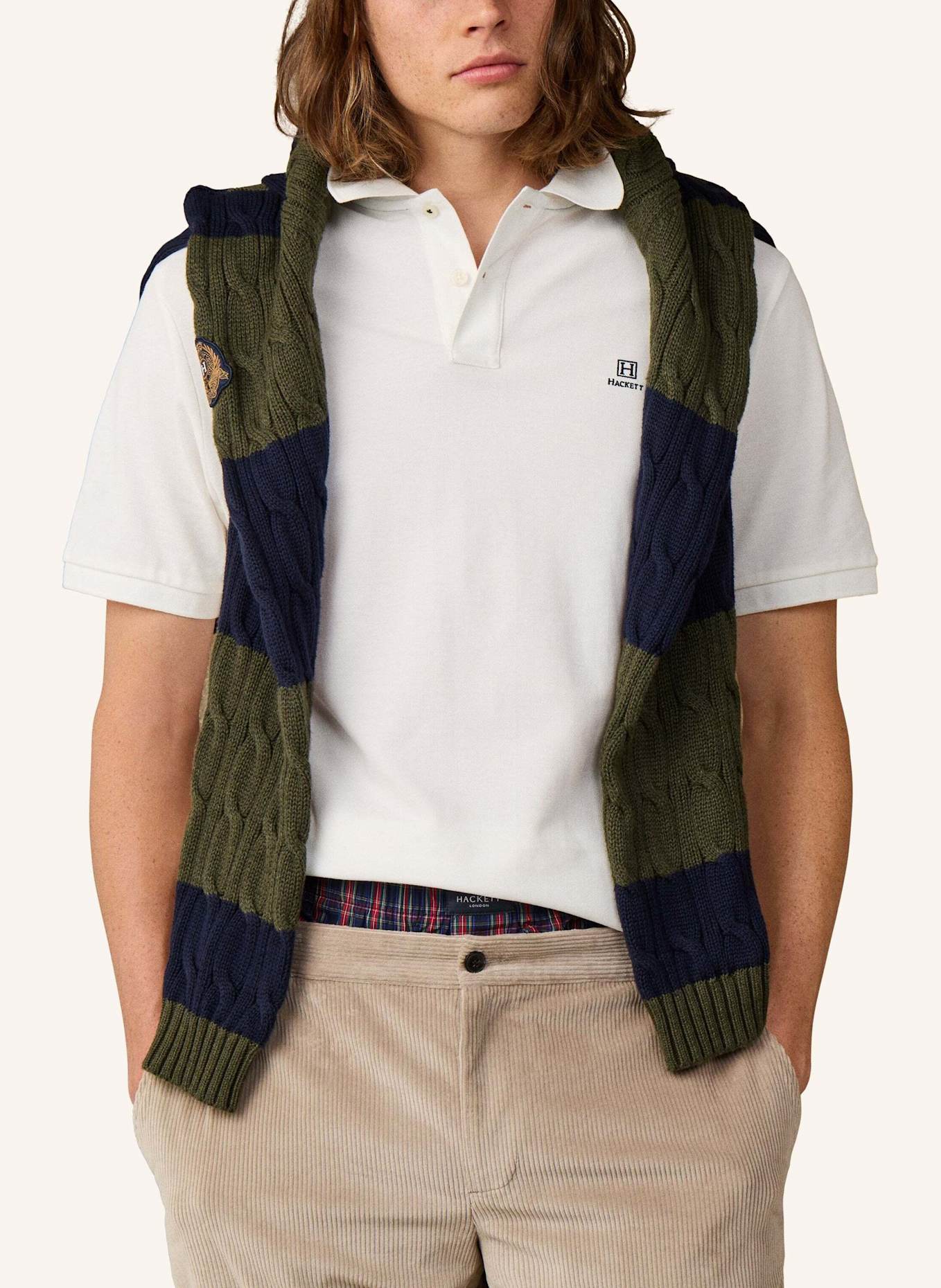 HACKETT LONDON Poloshirt HERITAGE H SML LOGO PL: CREME