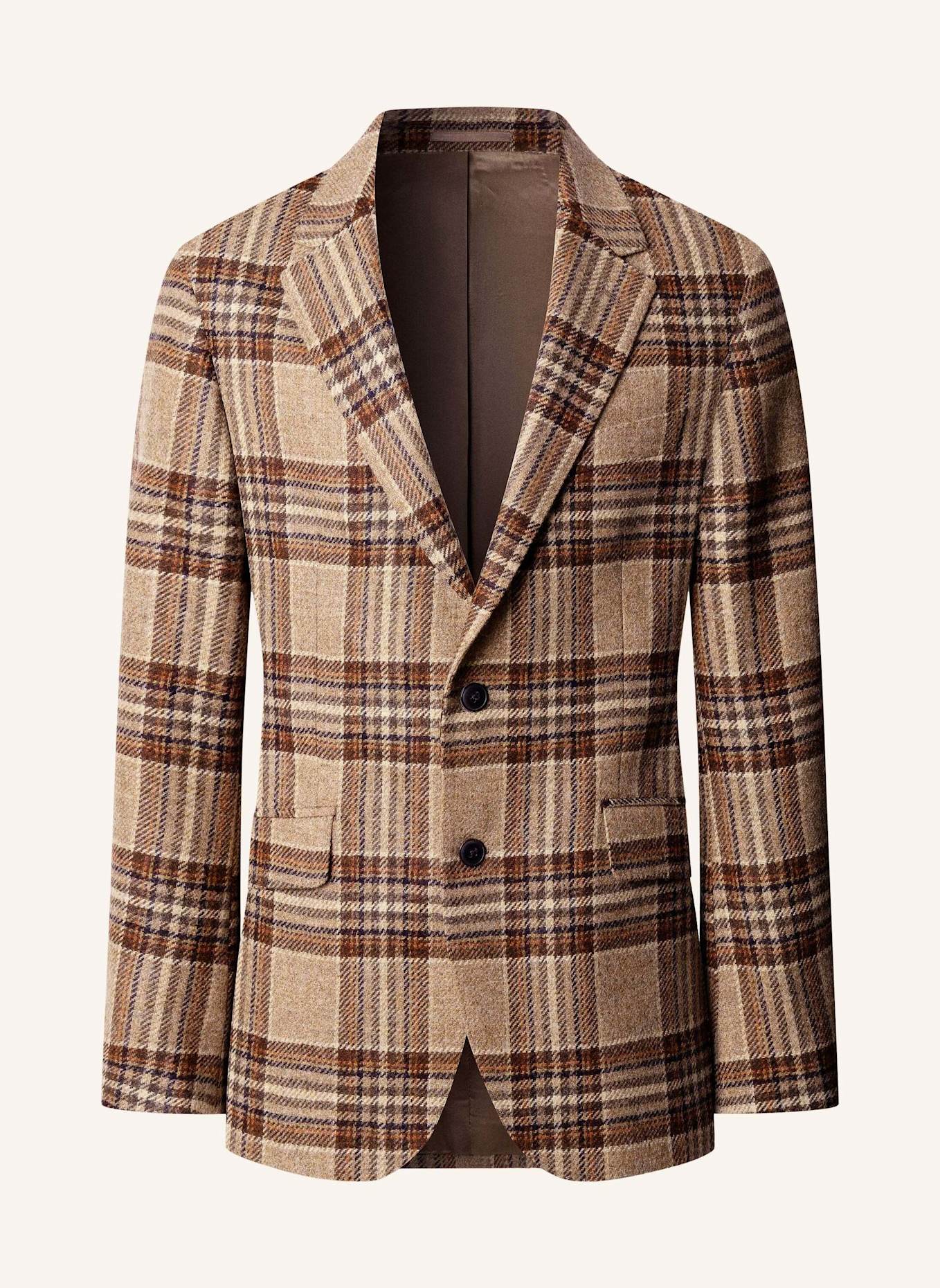 HACKETT LONDON Sakko TWEED COUNTRY CHECK: BEIGE