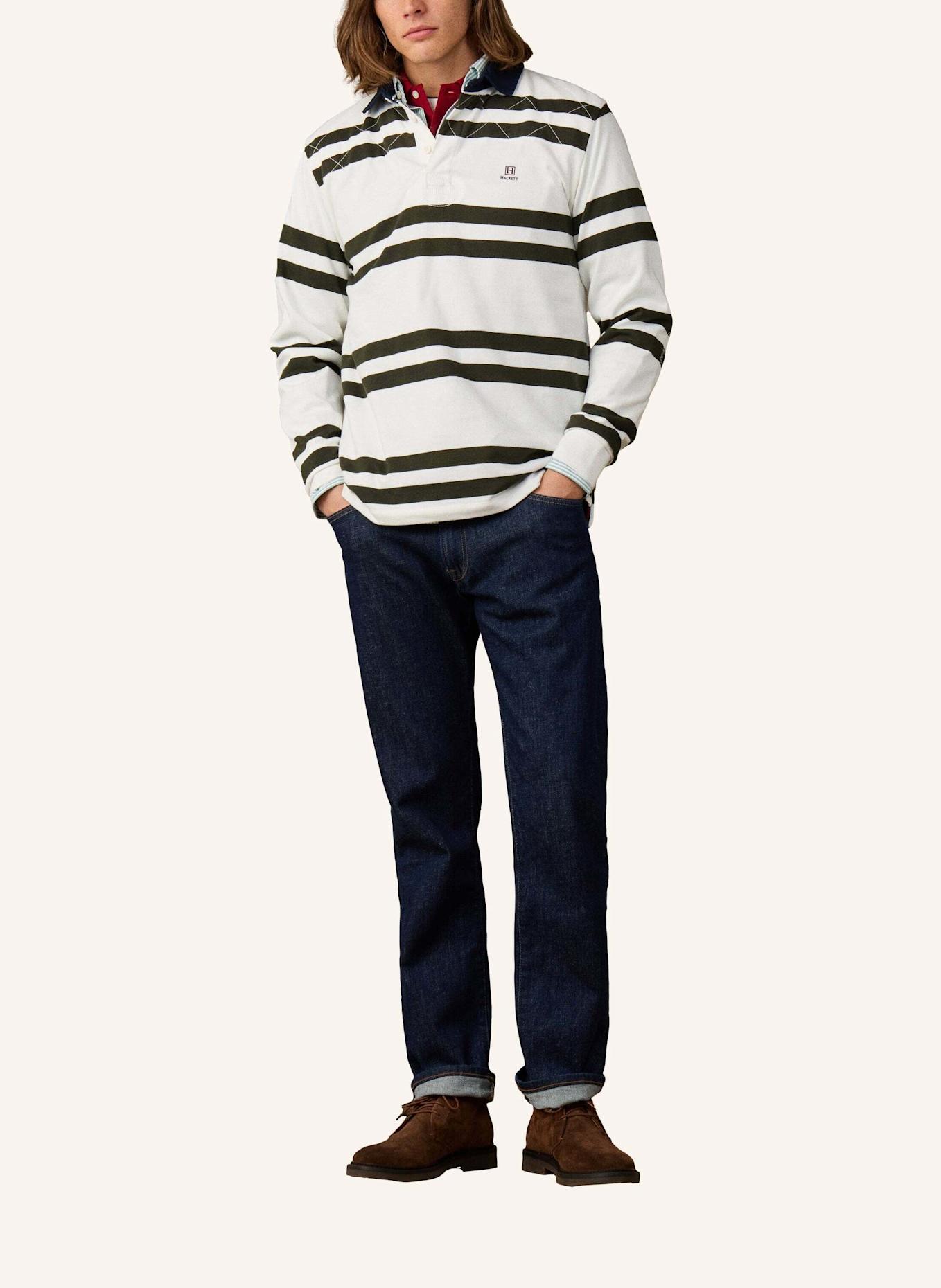 HACKETT LONDON Poloshirt HERITAGE H DBL STR RBY: CREME
