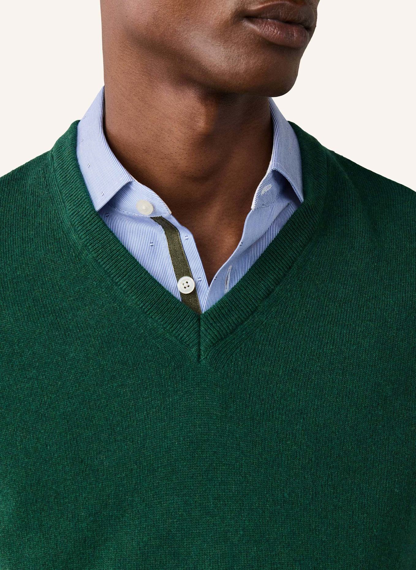 HACKETT LONDON Pullover MERINO CASH MIX V: GRÜN