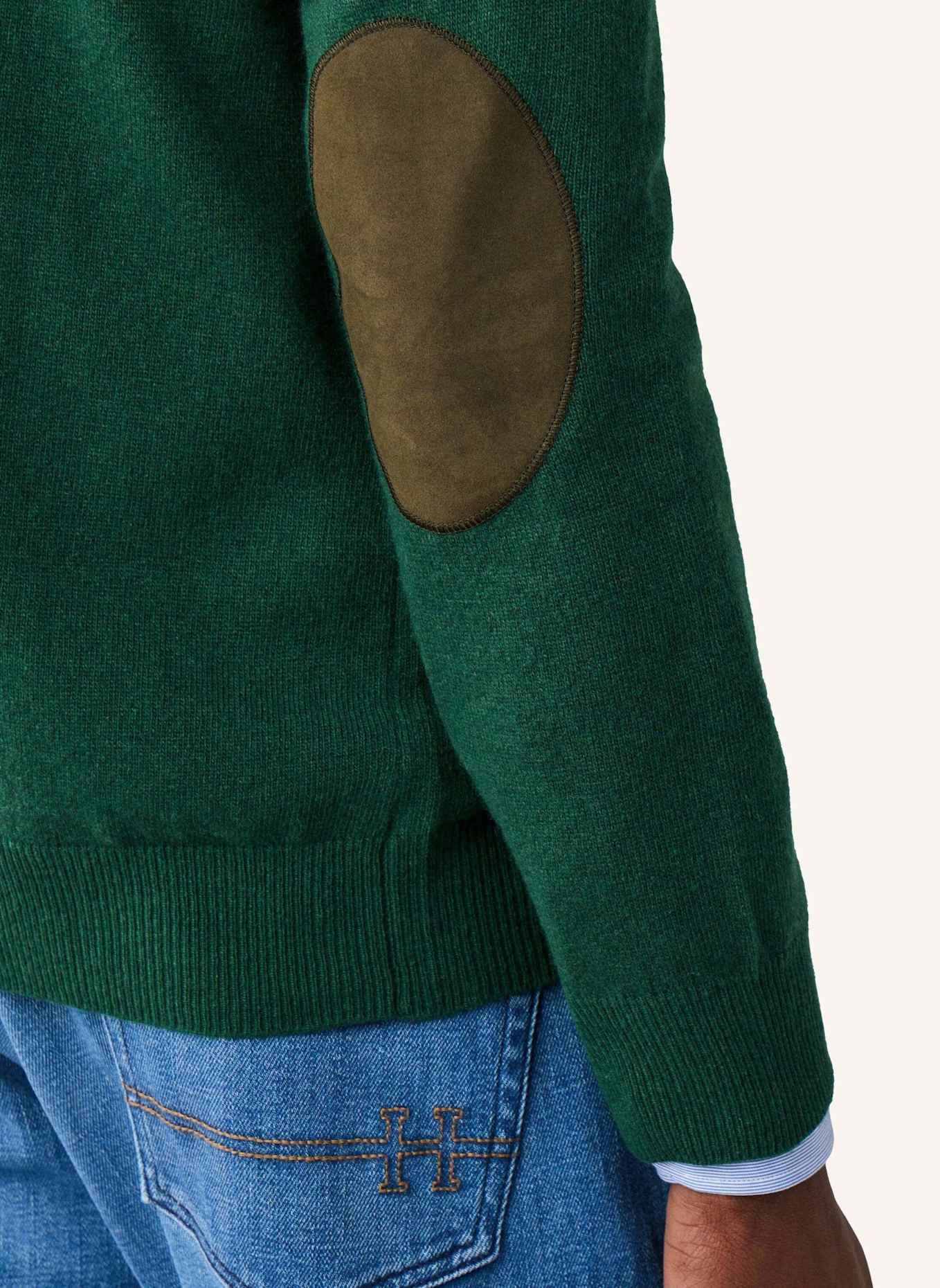 HACKETT LONDON Pullover MERINO CASH MIX V: GRÜN