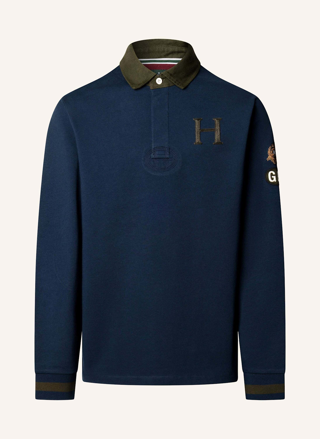 HACKETT LONDON Poloshirt HERITAGE MULTI BADGE: BLAU