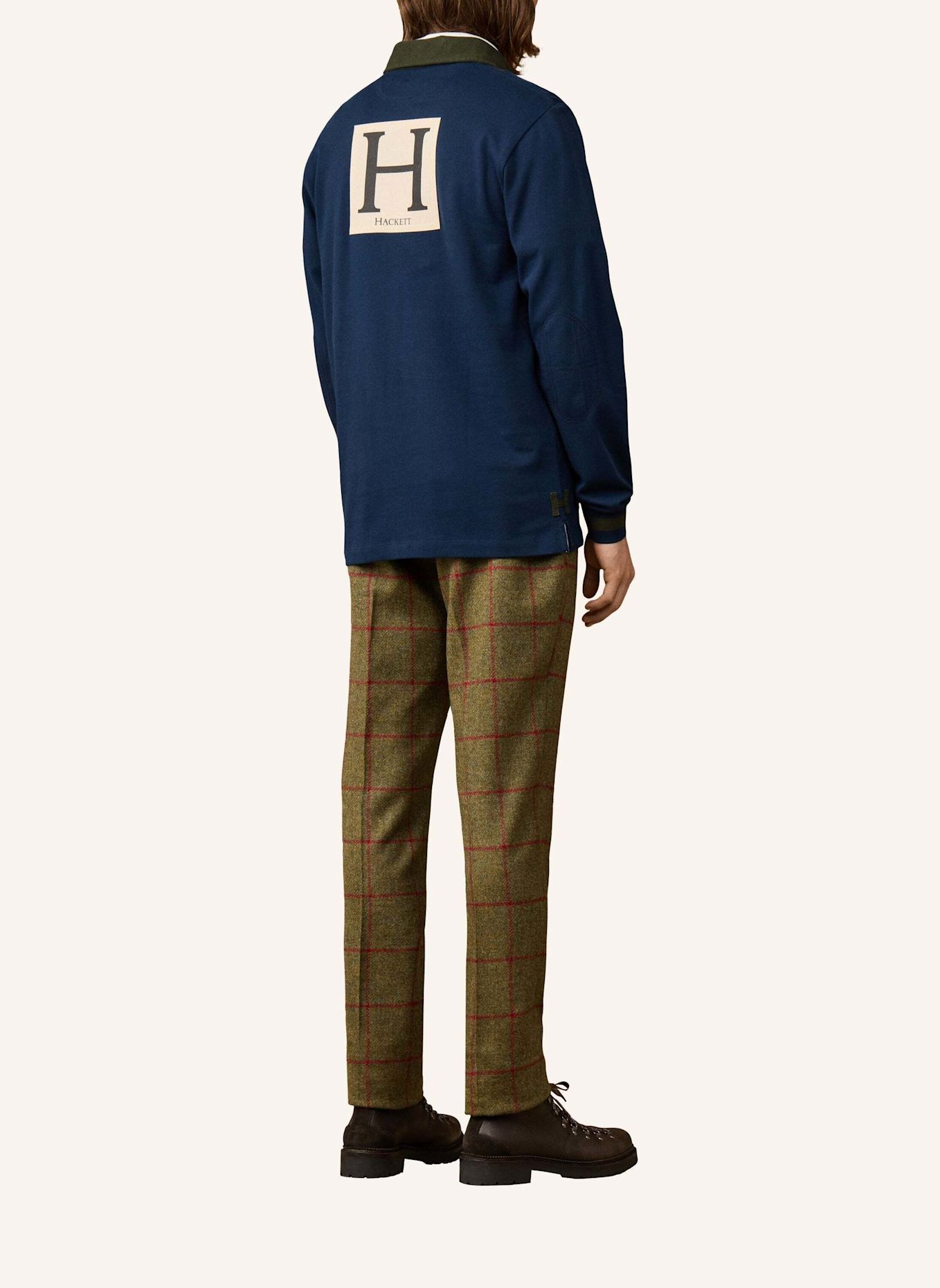HACKETT LONDON Poloshirt HERITAGE MULTI BADGE: BLAU