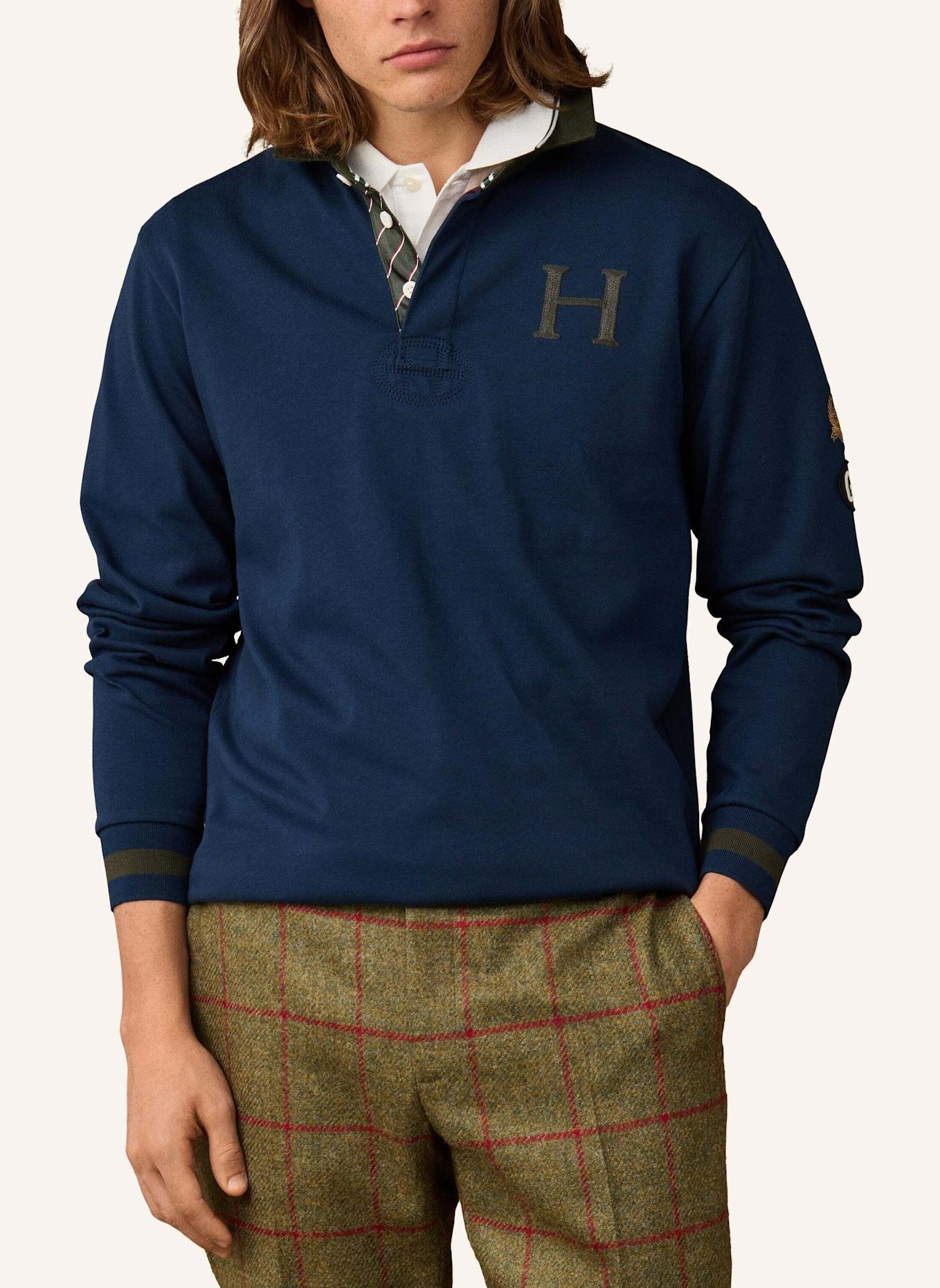 HACKETT LONDON Poloshirt HERITAGE MULTI BADGE: BLAU