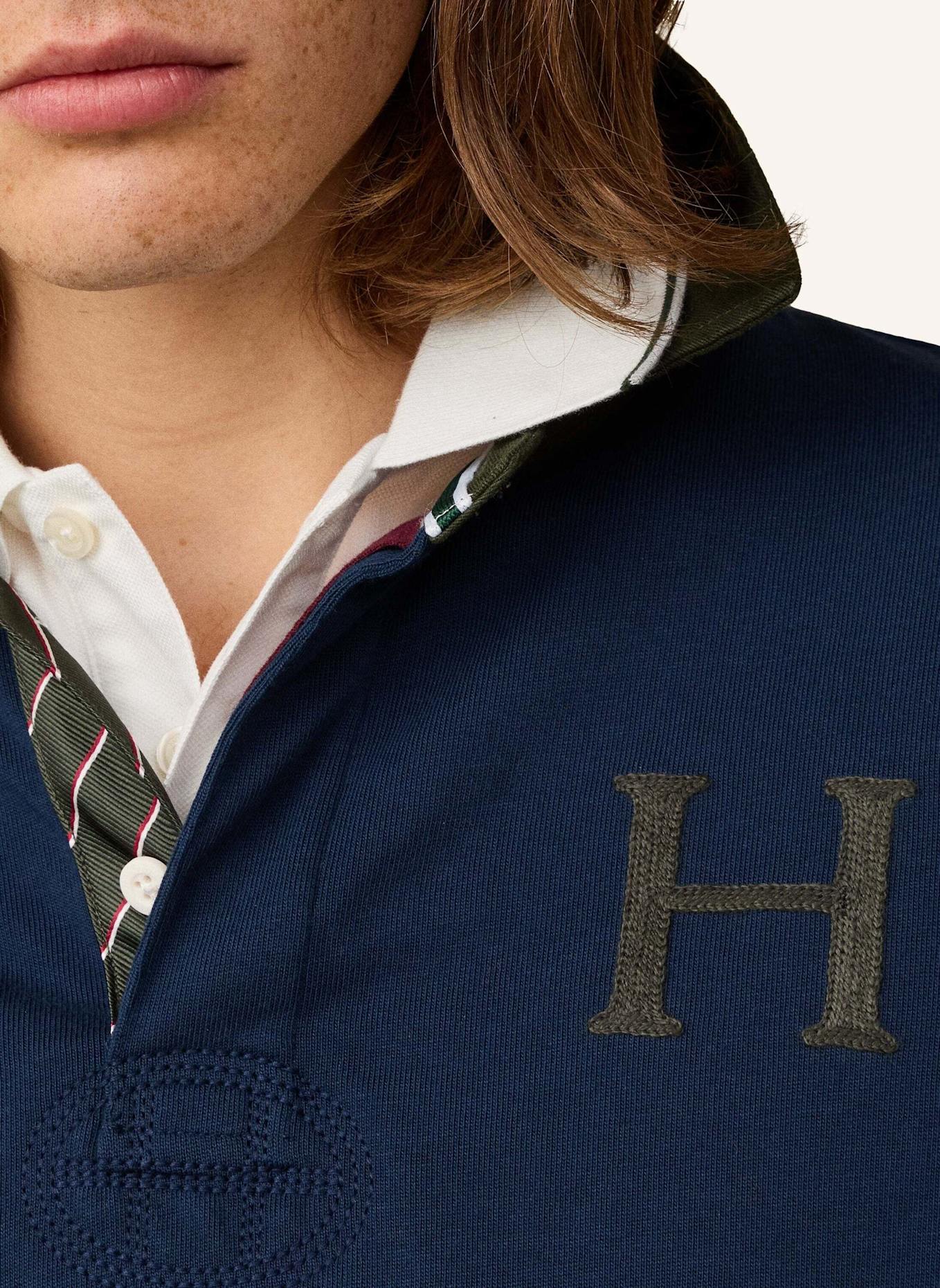 HACKETT LONDON Poloshirt HERITAGE MULTI BADGE: BLAU
