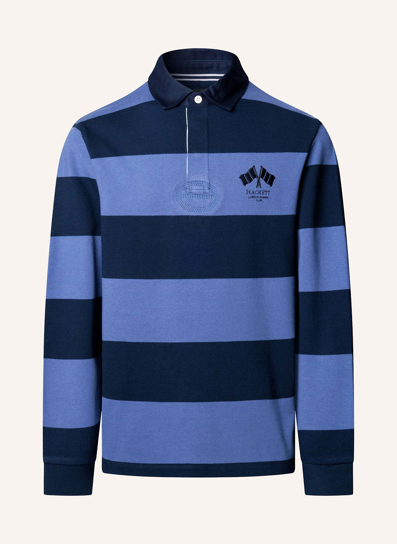 HACKETT LONDON Poloshirt HERITAGE LRC BK PATCH: BLAU