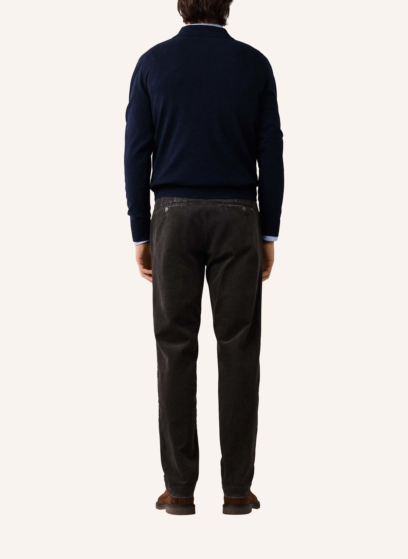 HACKETT LONDON Pullover LAMBSWOOL POLO: BLAU