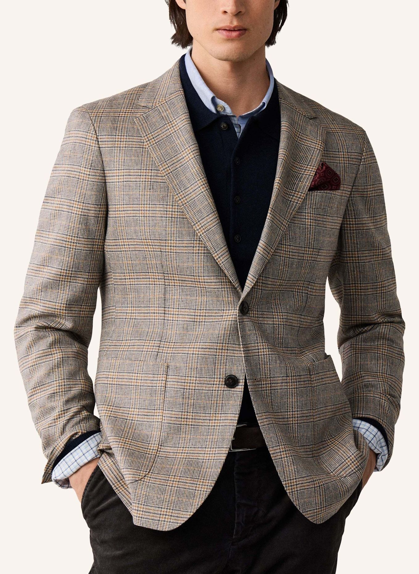 HACKETT LONDON Sakko COUNTRY GCHK: TAUPE / HELLBRAUN