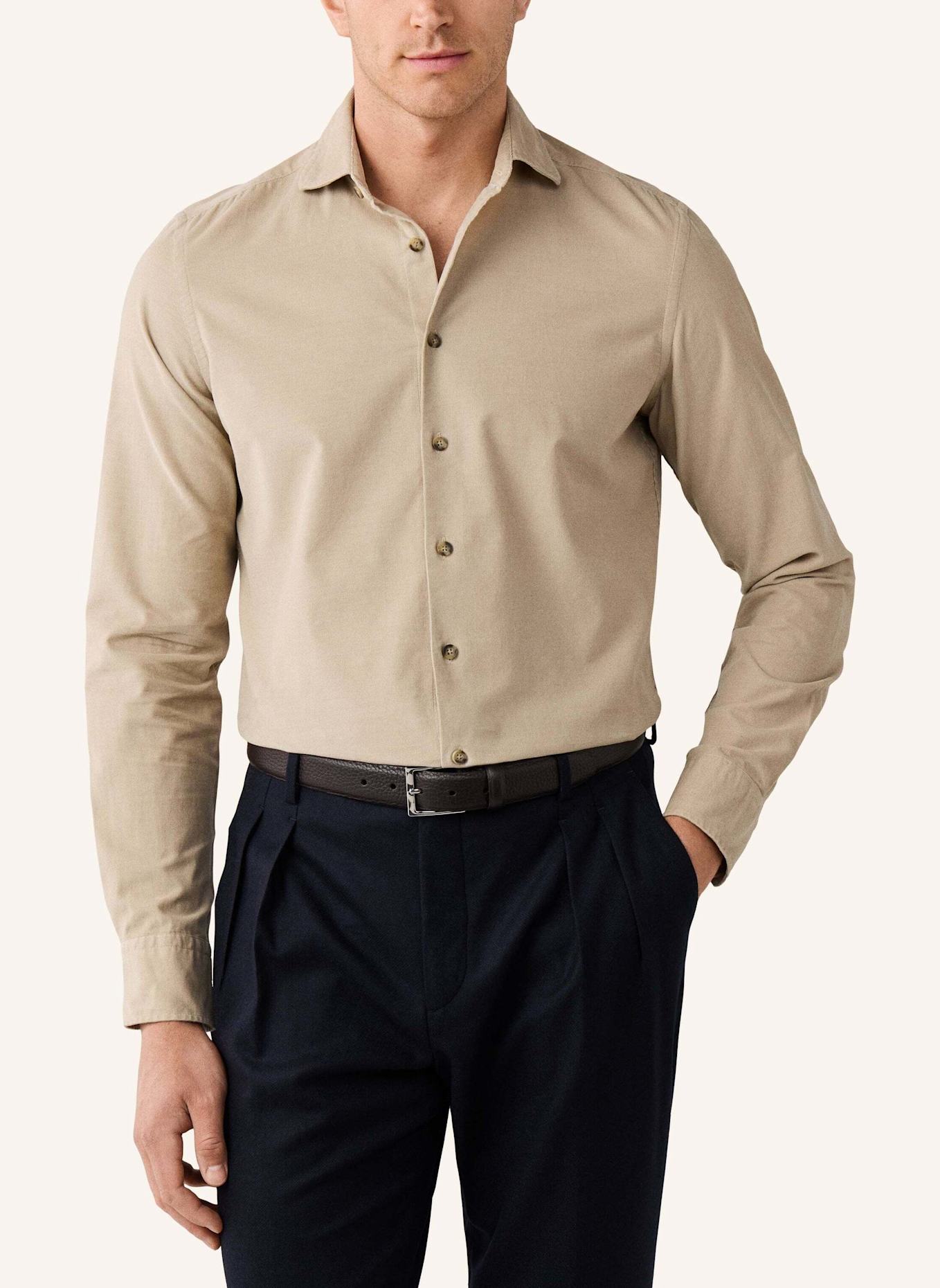 HACKETT LONDON Freizeithemd SMART BABYCORD: BEIGE