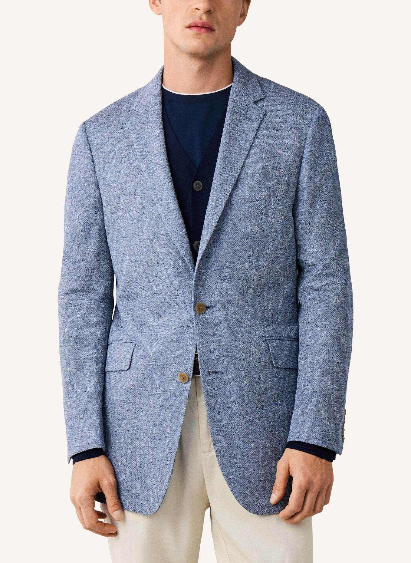 HACKETT LONDON Sakko COTT LIN JERSEY CC: BLAU
