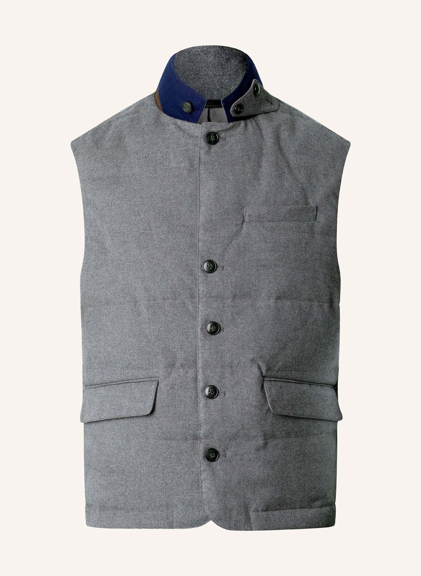 HACKETT LONDON Gilet TAILORED FLAN GILET: DUNKELGRAU