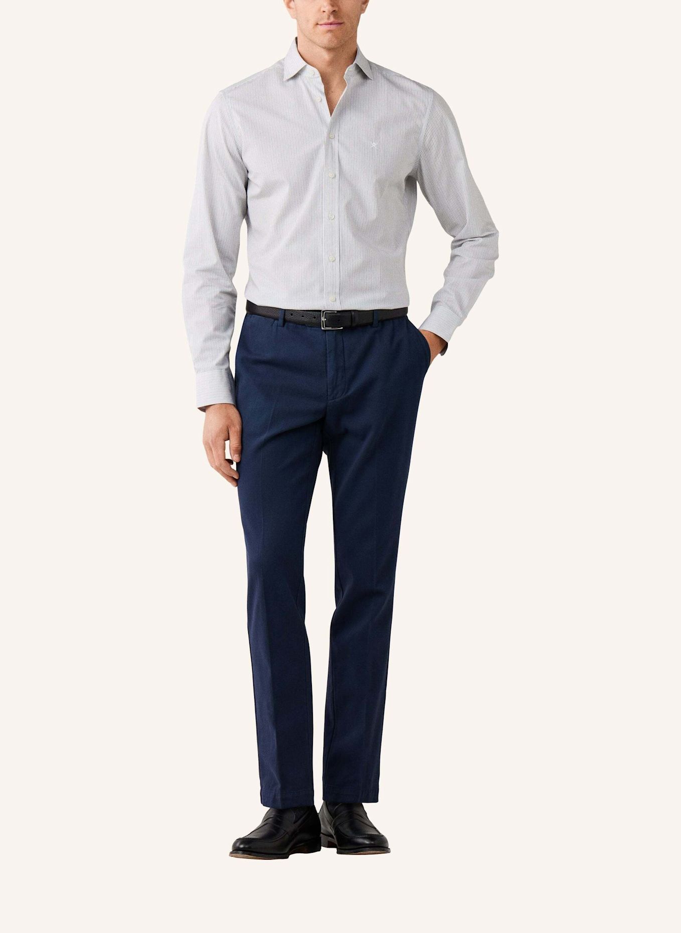 HACKETT LONDON Freizeithemd ECHO STRIPE: BRAUN