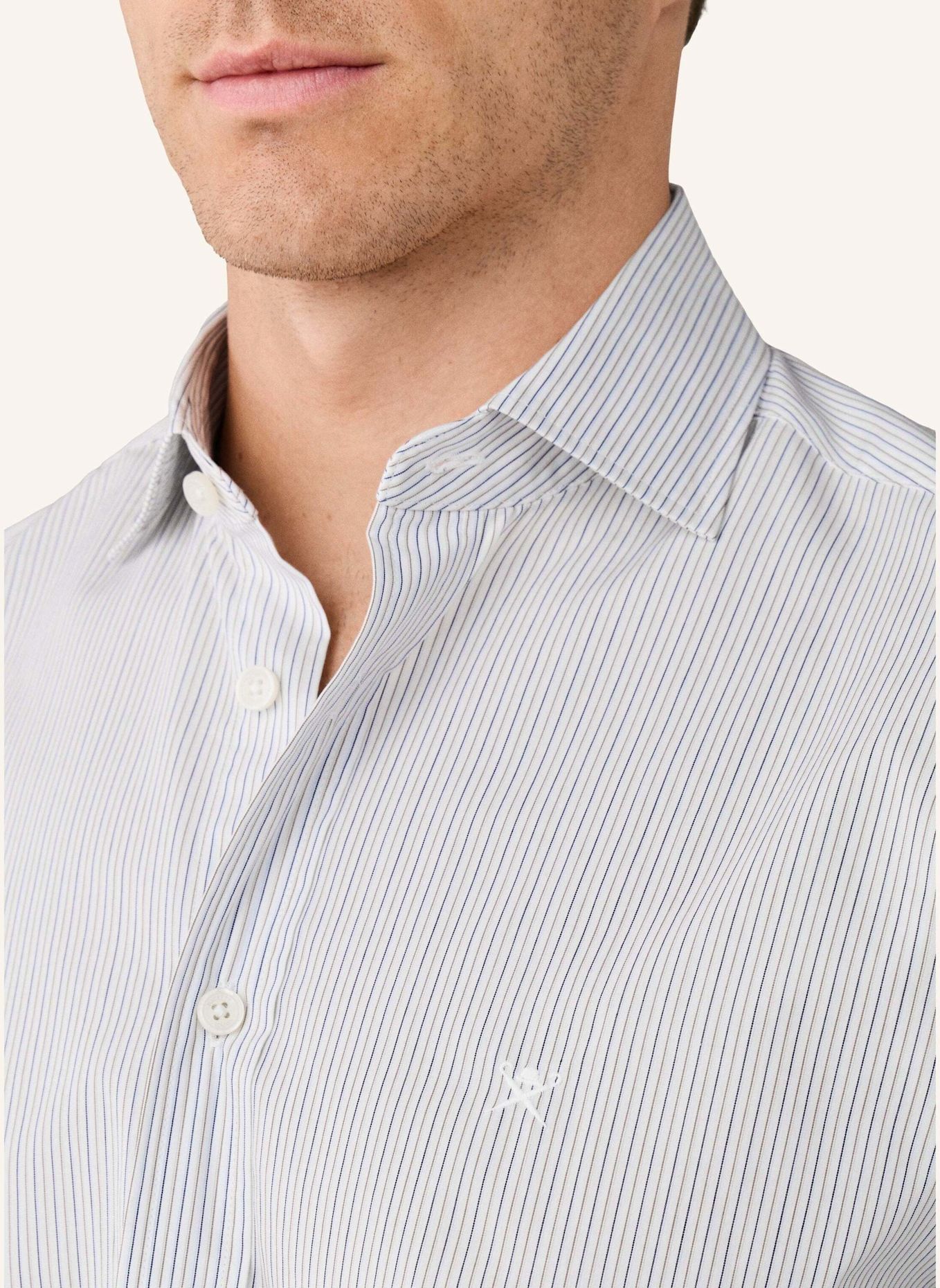 HACKETT LONDON Freizeithemd ECHO STRIPE: BRAUN