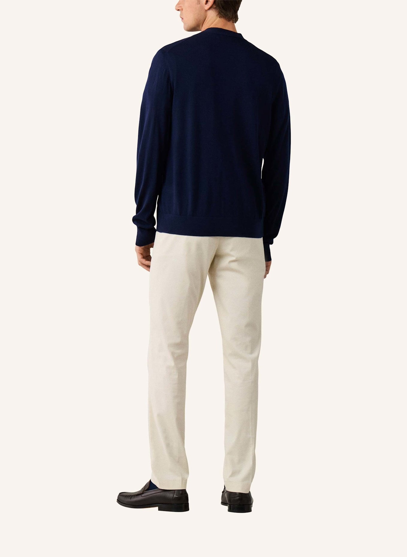 HACKETT LONDON Strickjacken Cardigan ESS MERINO CARDIGAN: BLAU