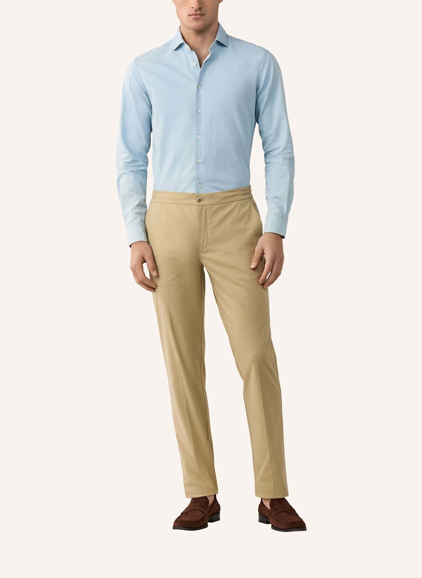 HACKETT LONDON Chino LIGHT COMFORT DCORD: BEIGE