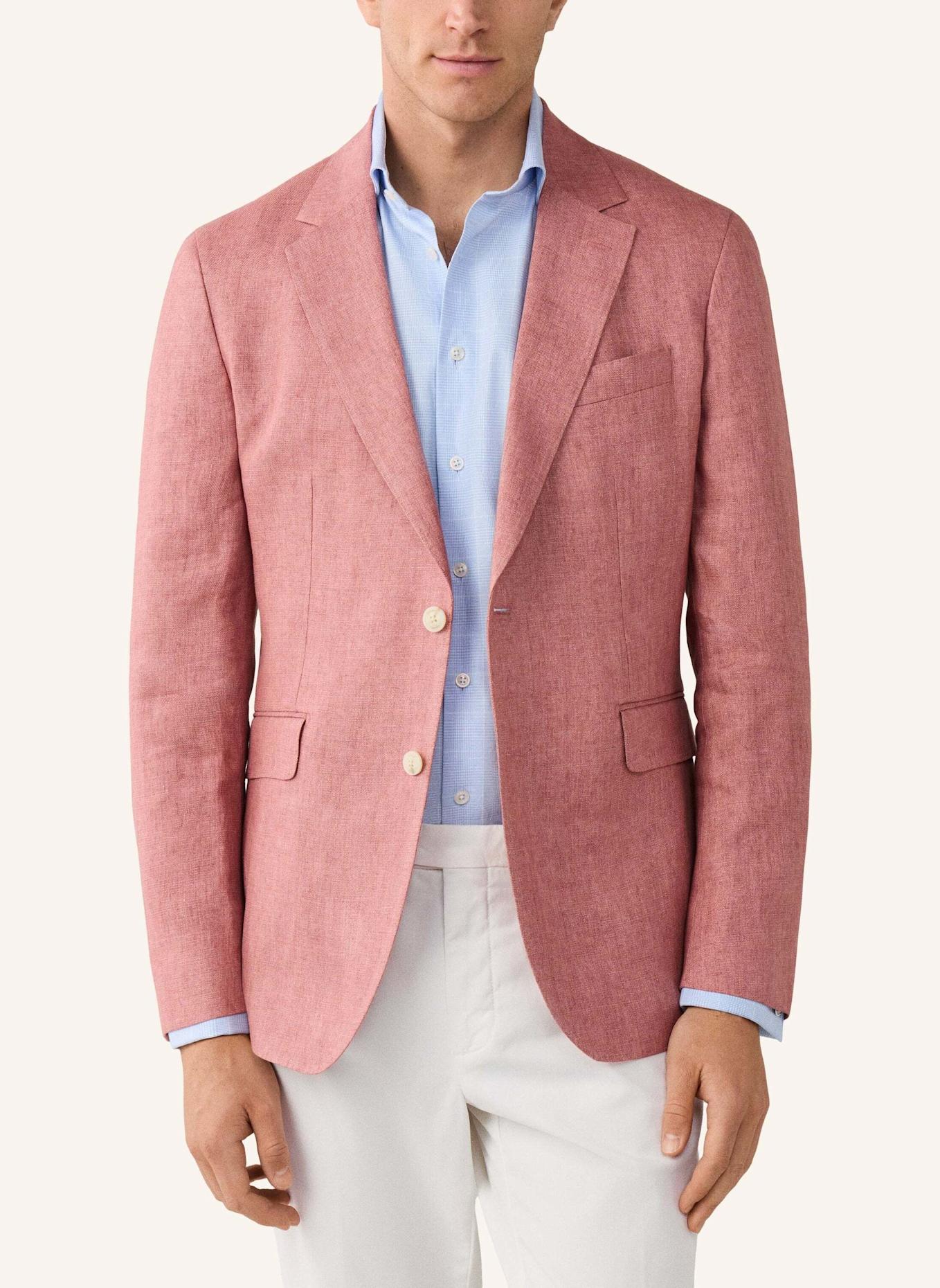 HACKETT LONDON Sakko LINEN DELAVE HOPSACK: ROSA