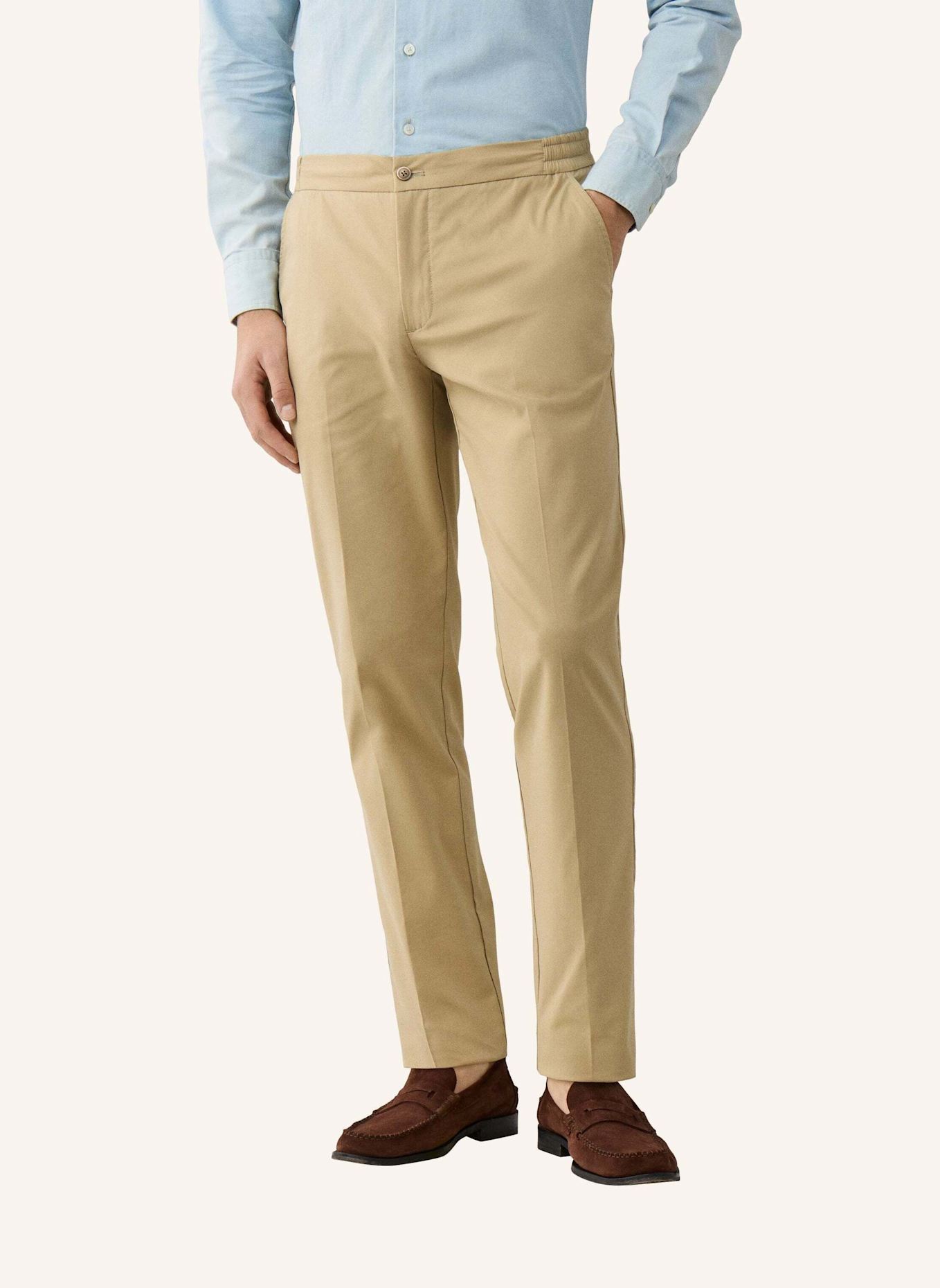 HACKETT LONDON Chino LIGHT COMFORT DCORD: BEIGE