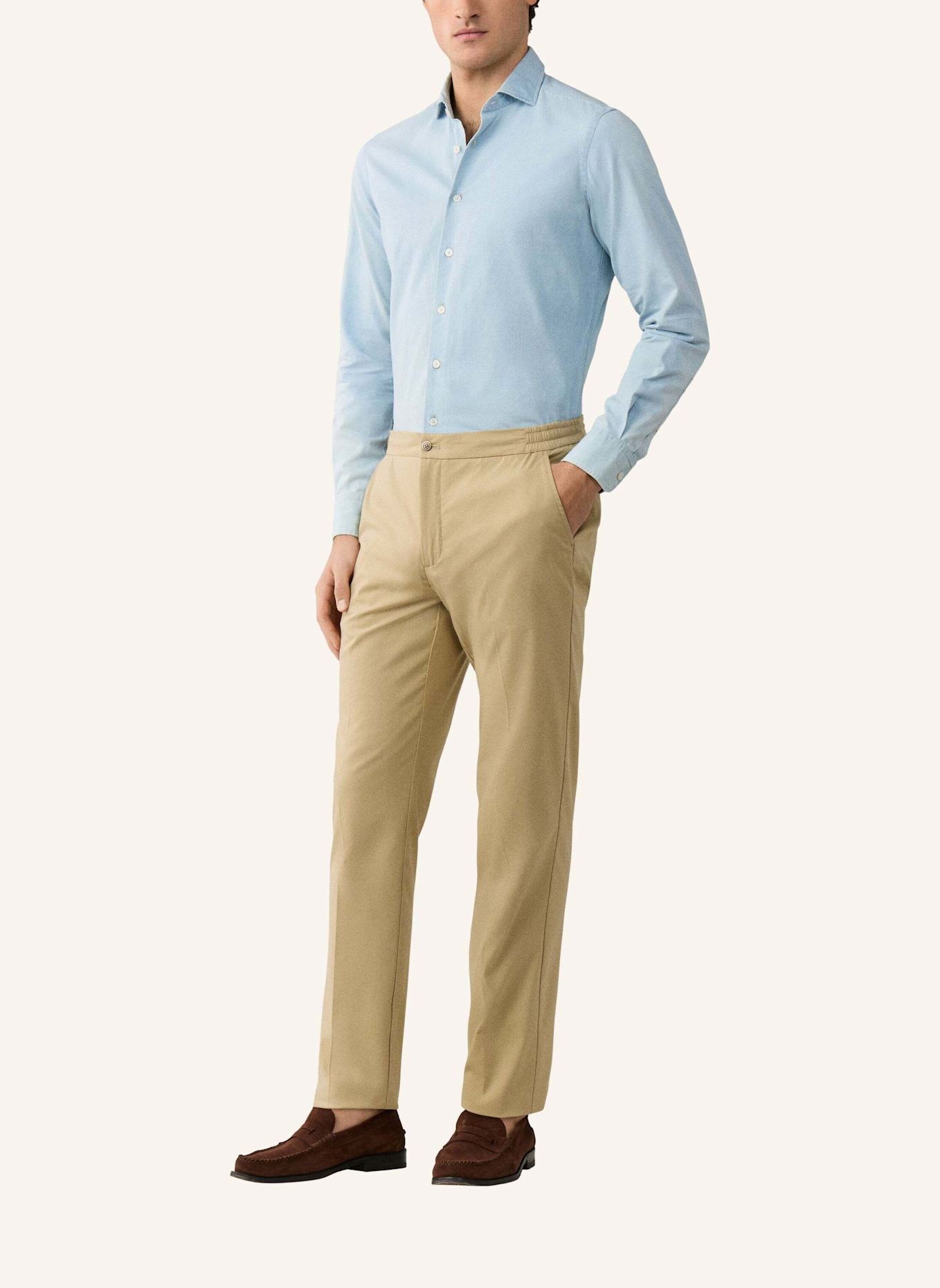 HACKETT LONDON Chino LIGHT COMFORT DCORD: BEIGE