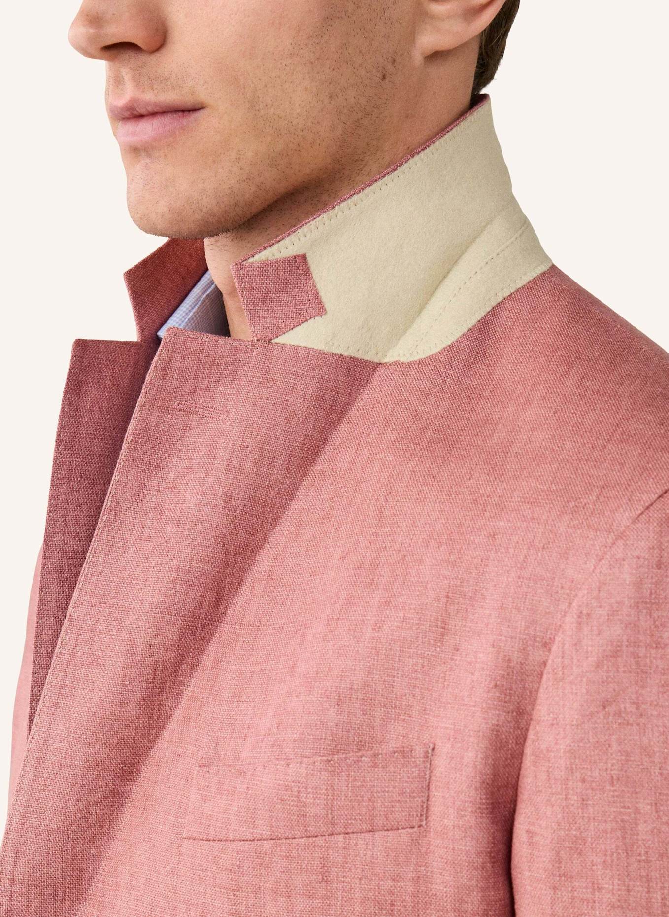 HACKETT LONDON Sakko LINEN DELAVE HOPSACK: ROSA