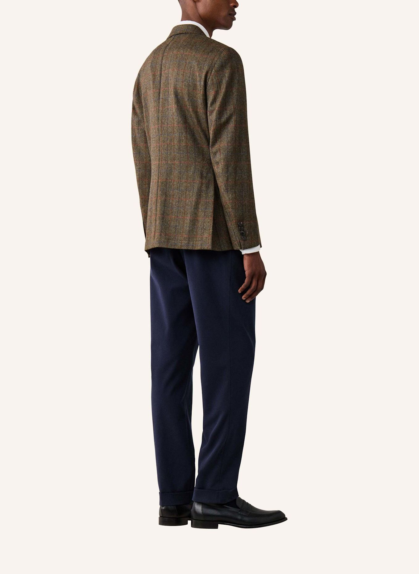 HACKETT LONDON Sakko WL CASH TATTERSALL: DUNKELGRÜN
