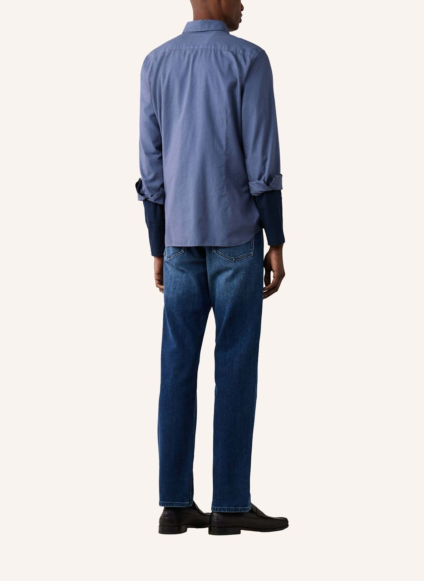 HACKETT LONDON Freizeithemd ESS GMT DYED OXFORD: BLAU