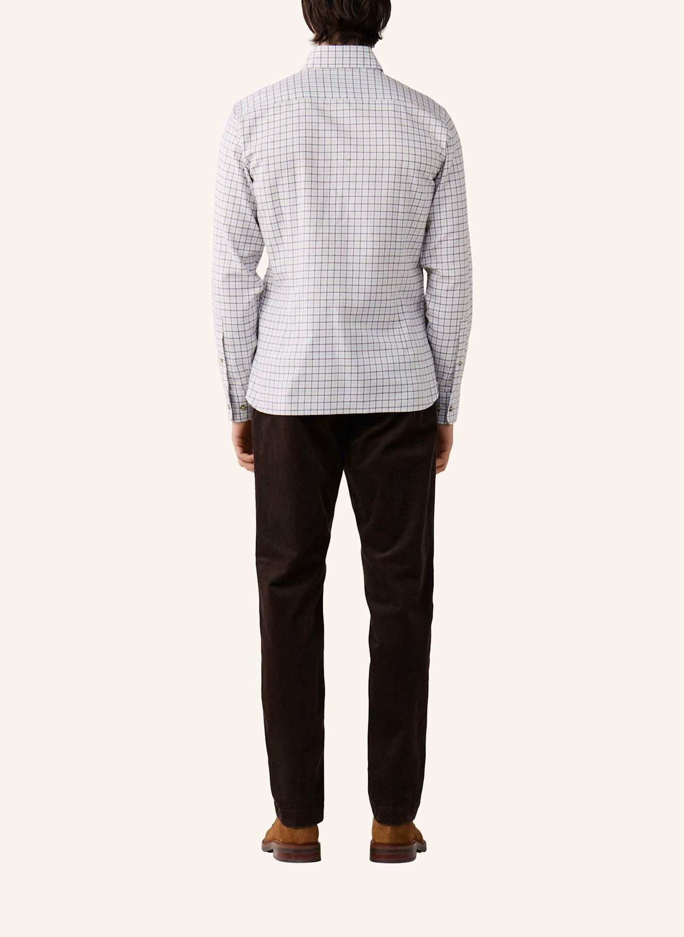 HACKETT LONDON Freizeithemd FLANNEL CHECK: BRAUN