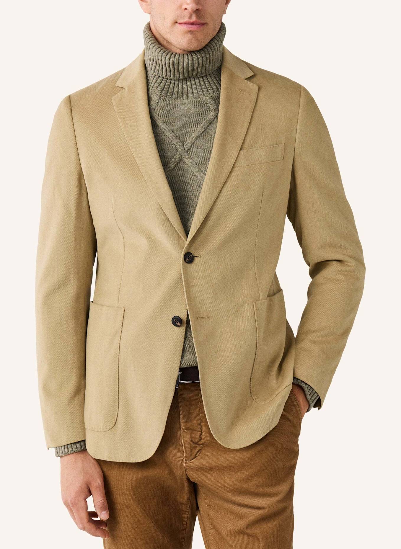 HACKETT LONDON Sakko COTTON BRUSHED TWILL: BEIGE