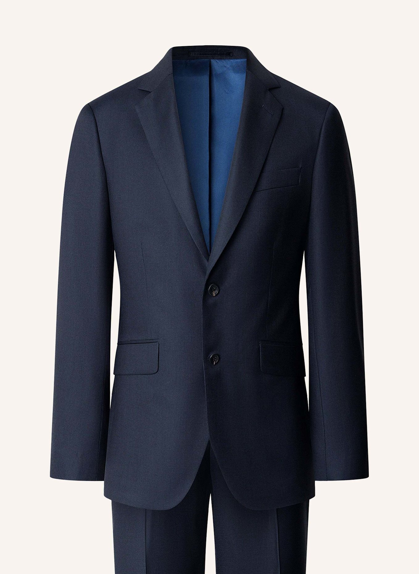HACKETT LONDON Anzug SR LP BIRDSEYE W: DUNKELBLAU