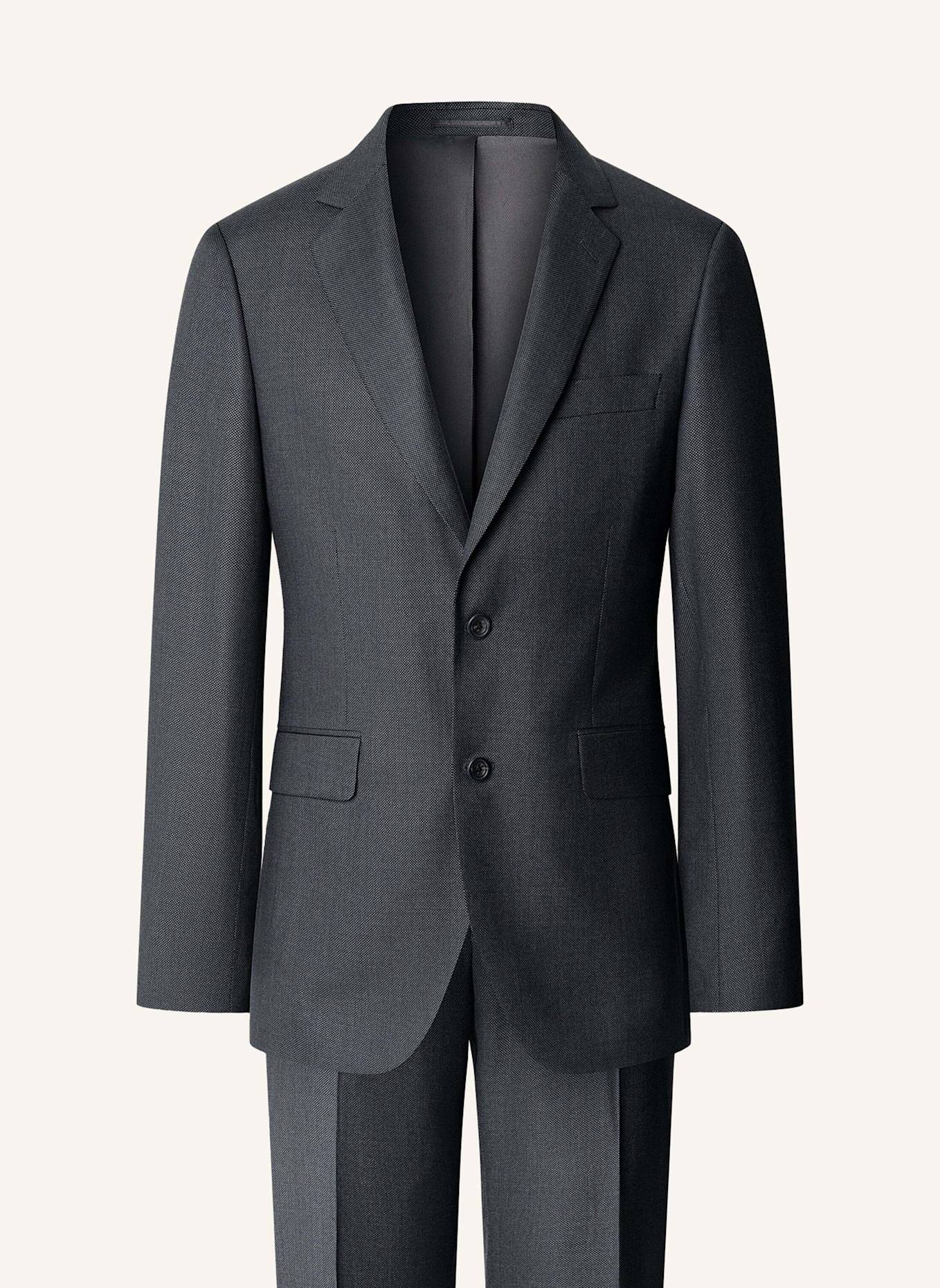 HACKETT LONDON Anzug SR LP BIRDSEYE W: DUNKELGRAU